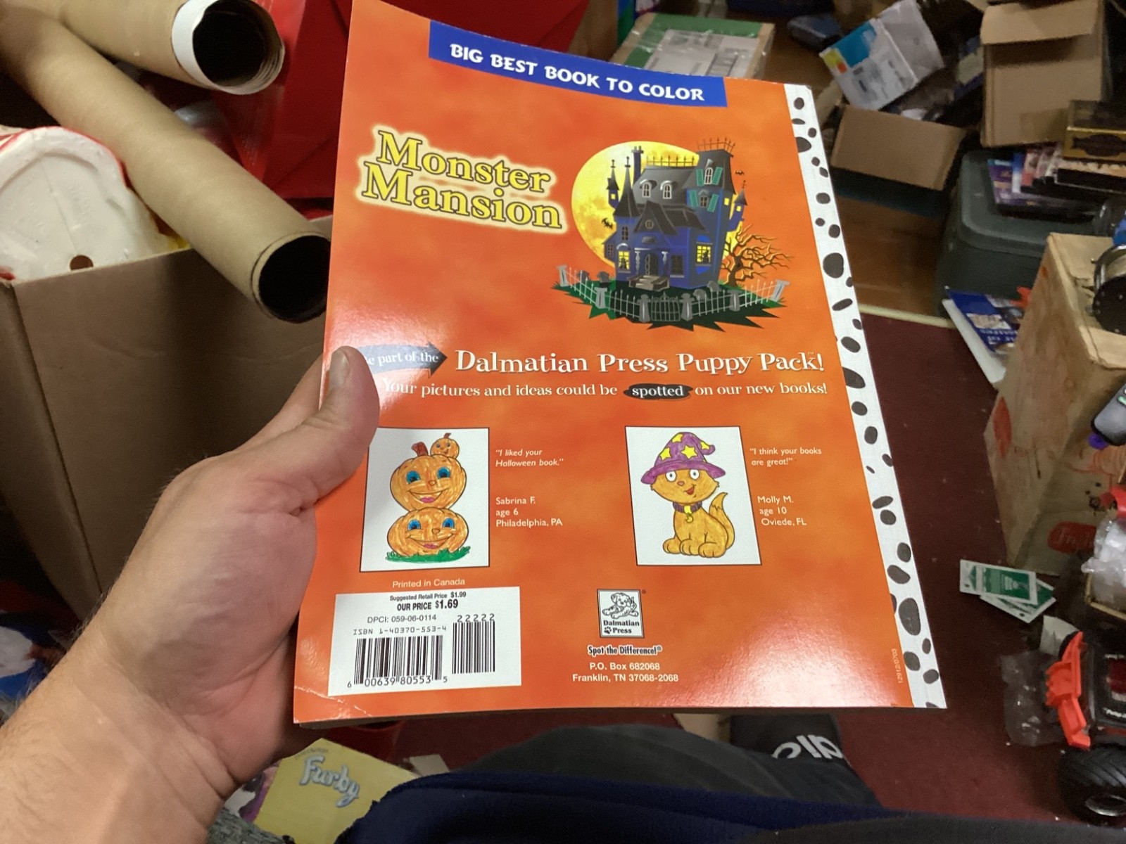 Vintage Rare Dalmatian Press Monster Mansion coloring book Halloween. new!
