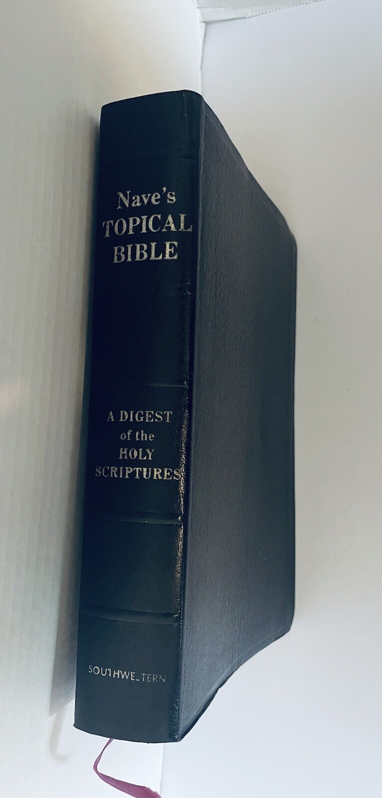 Nave’s Topical Bible Digest Black Leather Bound Thumb Indexed Southwestern