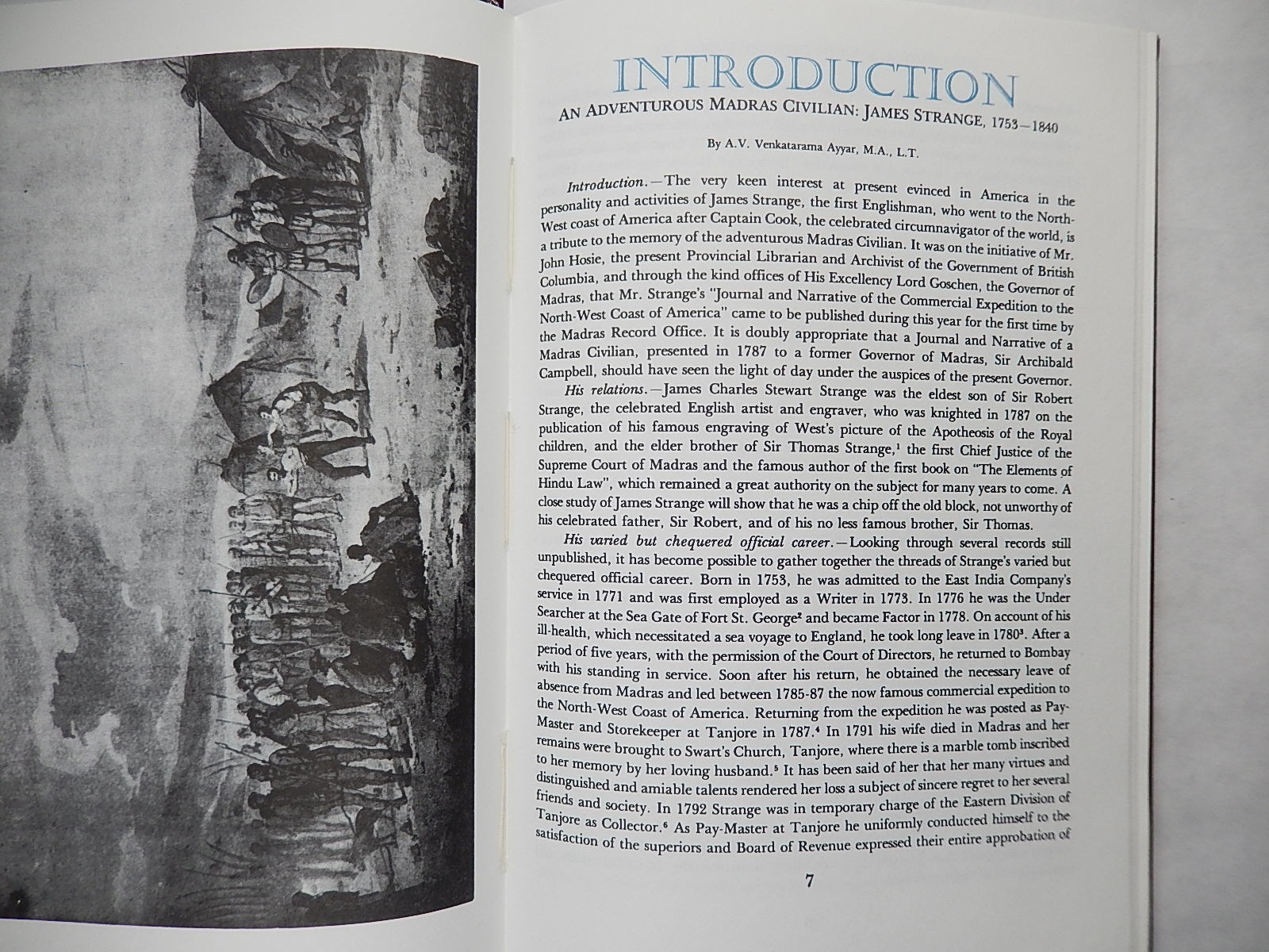 James Strange’s Journal: Bombay to NW Coast of America 1785-1787, 1982, Hardcove