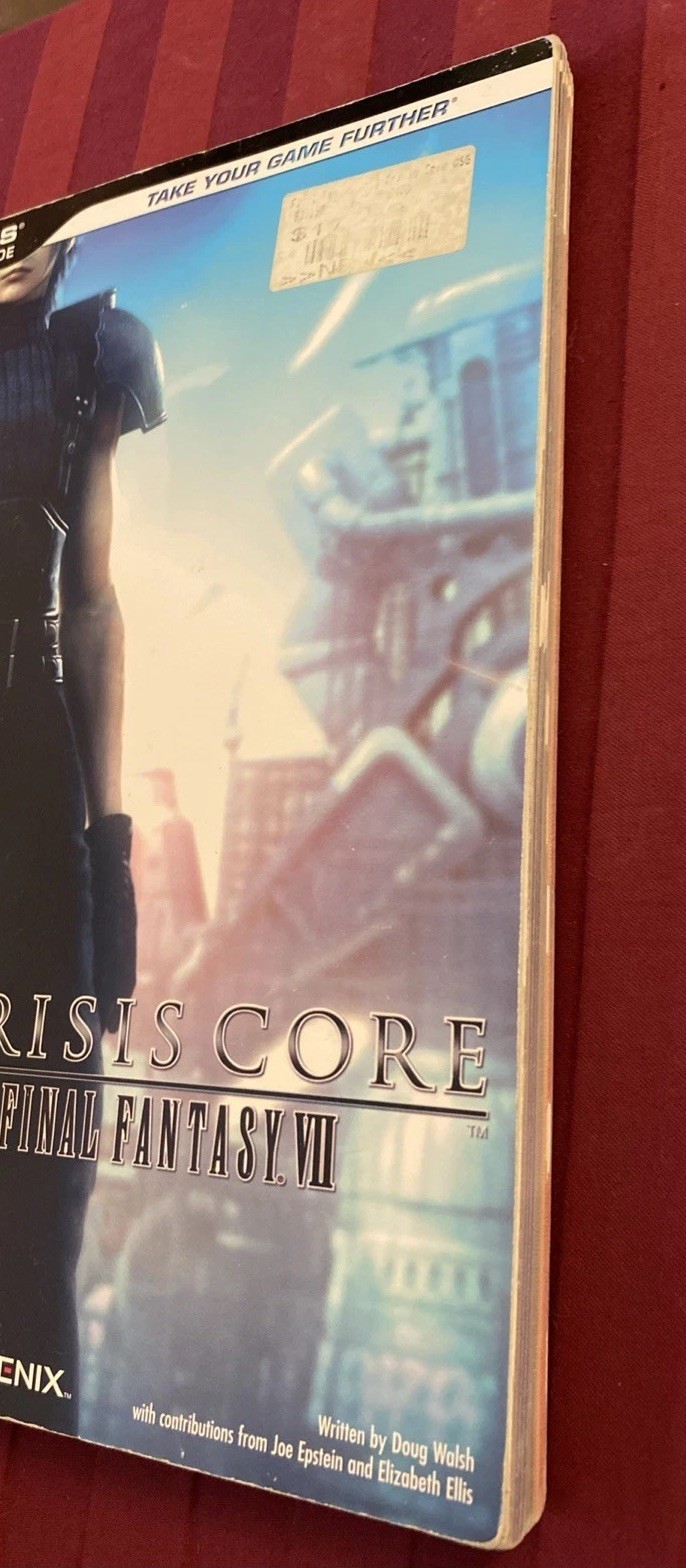 Crisis Core Final Fantasy VII BradyGames Poster Attached Signature Series PSP