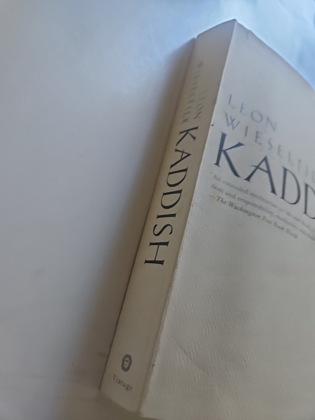 Kaddish Paperback Leon Wieseltier VG Condition