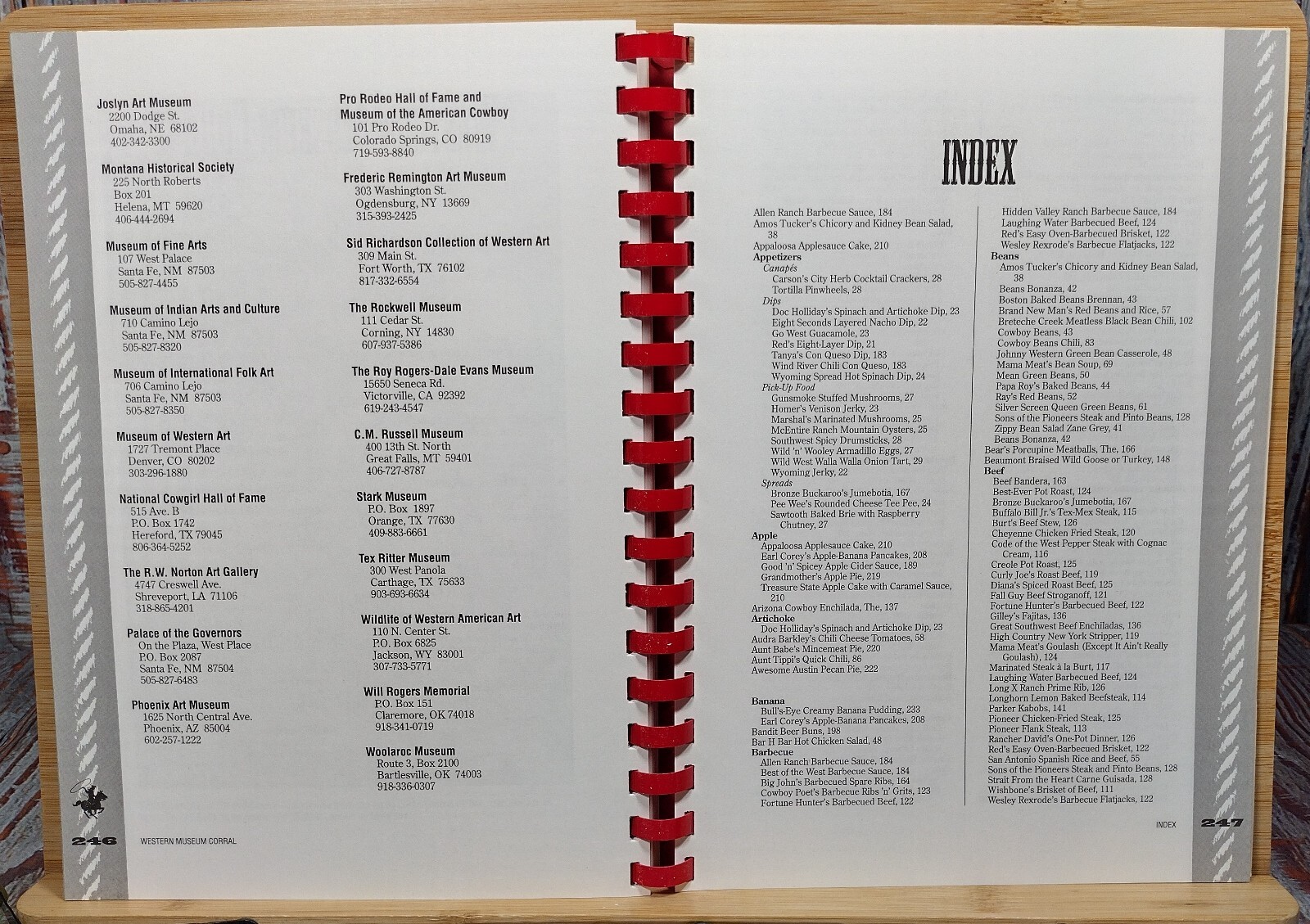 The All-American Cowboy Cookbook by Ken Beck & Jim Clark (1995, Spiral)