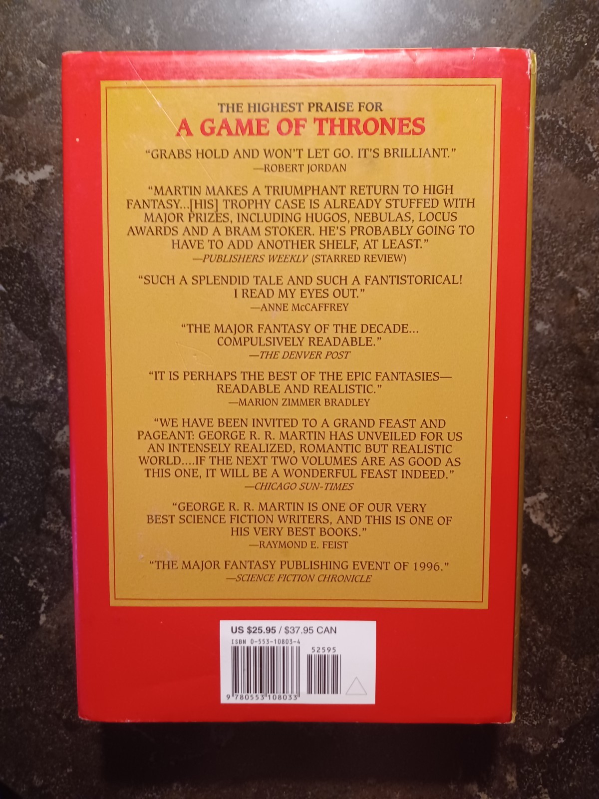 *1ST PRINTING* A Clash of Kings George R. R. Martin Bantam 1999 HC/DJ