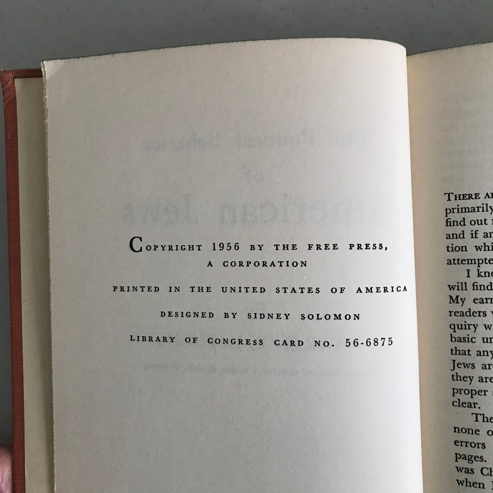 The Political Behavior of American Jews by Lawrence Fuchs 1st ed 1956 Free Press