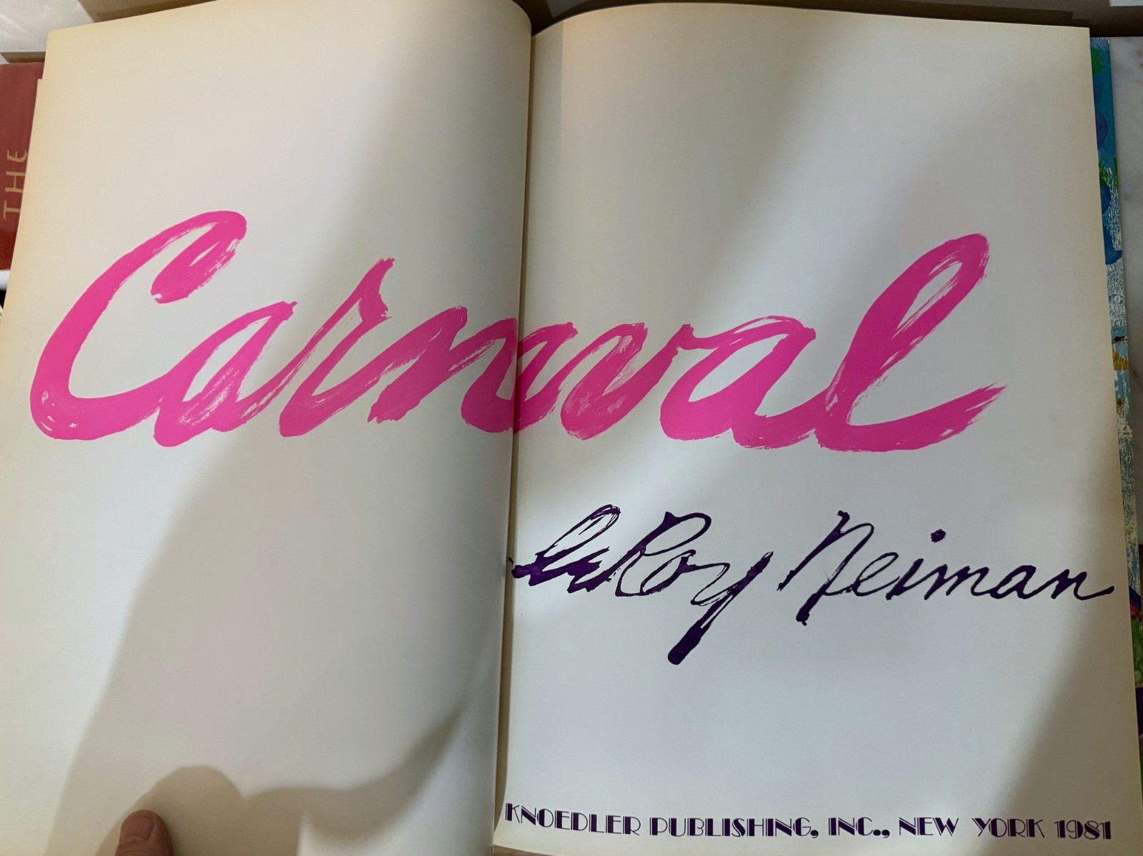 LEROY NEIMAN – CARNAVAL – 1981 – HARDCOVER – PUBLISHED BY KNOEDLER