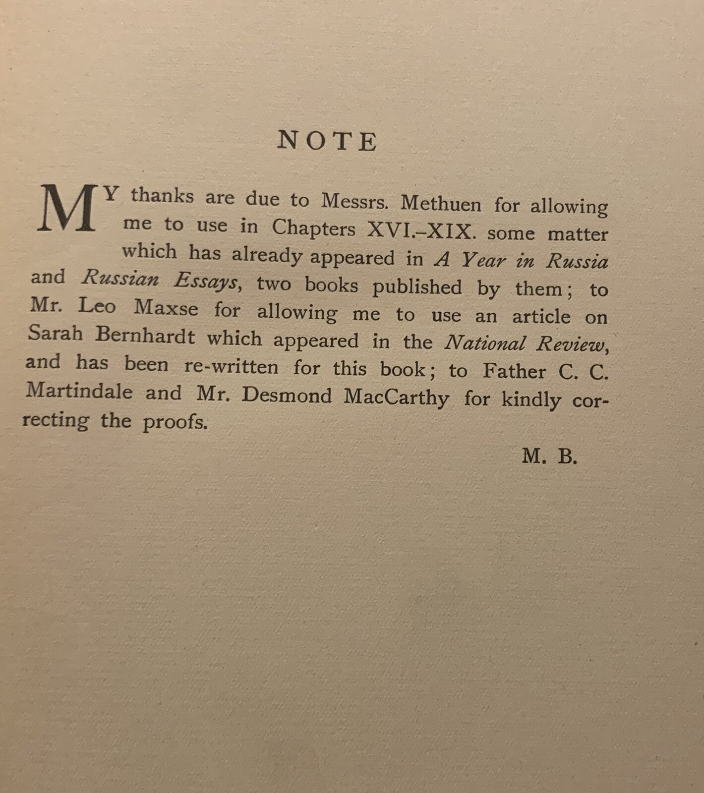 The Puppet Show Of Memory By Maurice Baring In 1922, Hardcover