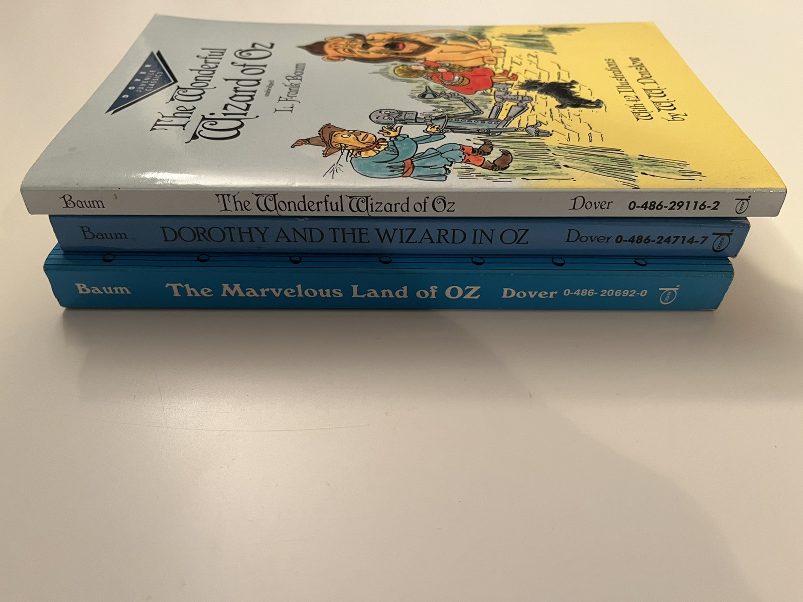 Lot of 3 Wizard of OZ Books L Frank Baum Dover Softcover WW Denslow John R Neill