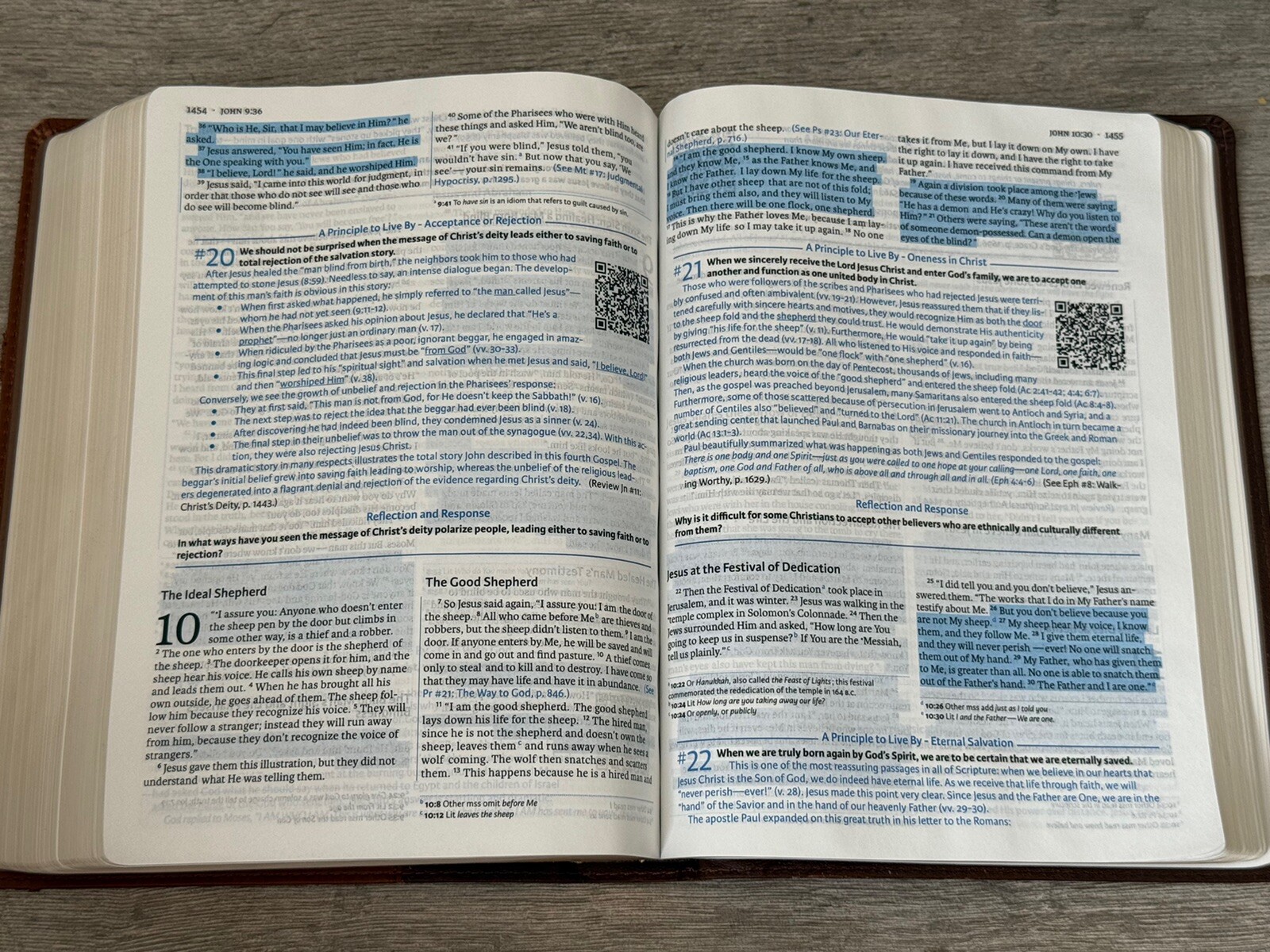 ✝️ Holman HCSB Life Essentials Study Bible Brown Two Tone LeatherTouch