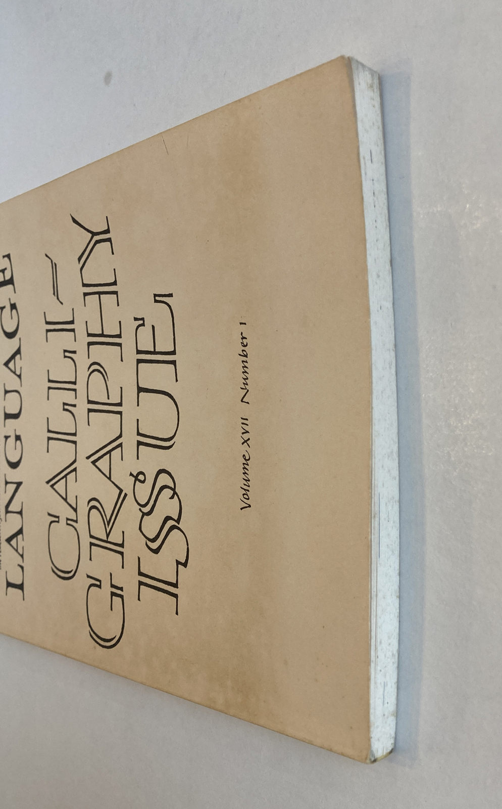 Visible Language journal Calligraphy Special Issue Volume XVII Number 1 1983