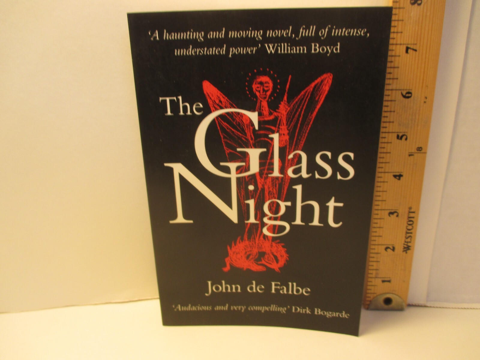 fiction GLASS NIGHT signed bookplate by JOHN DE FALBE 1995 pb Cuckoo Press UK