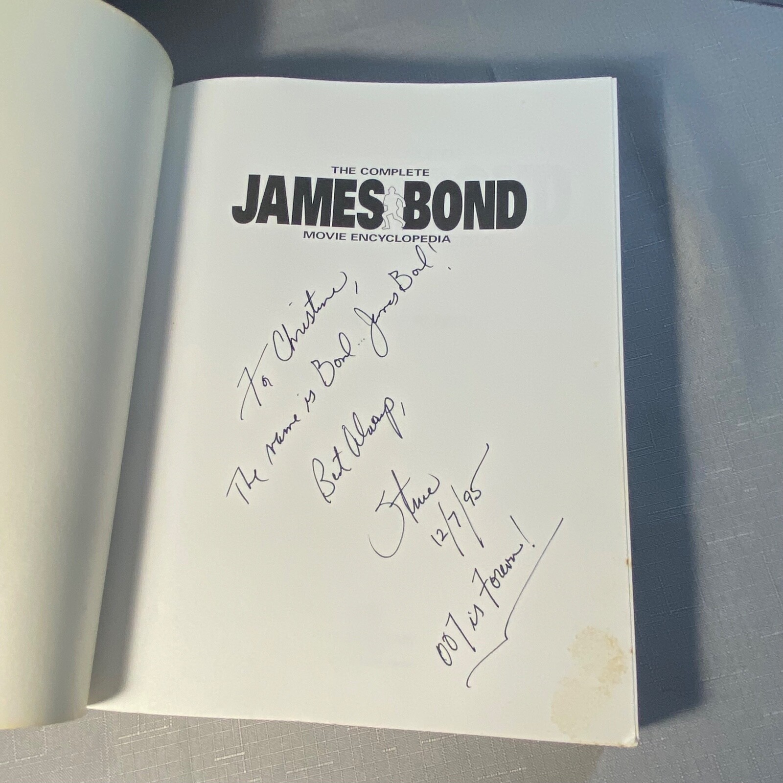 The Complete James Bond Movie Encyclopedia by Steven Jay Rubin: SIGNED, PB/VG