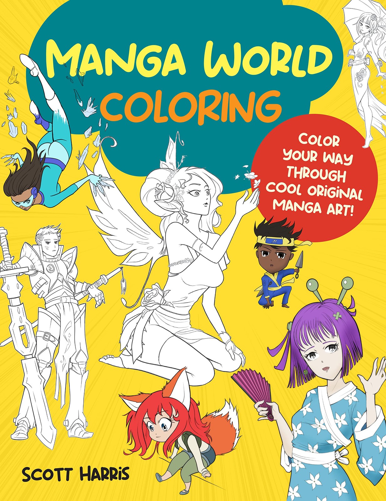 Manga World Coloring: Color your way through cool original manga art! (Manga…