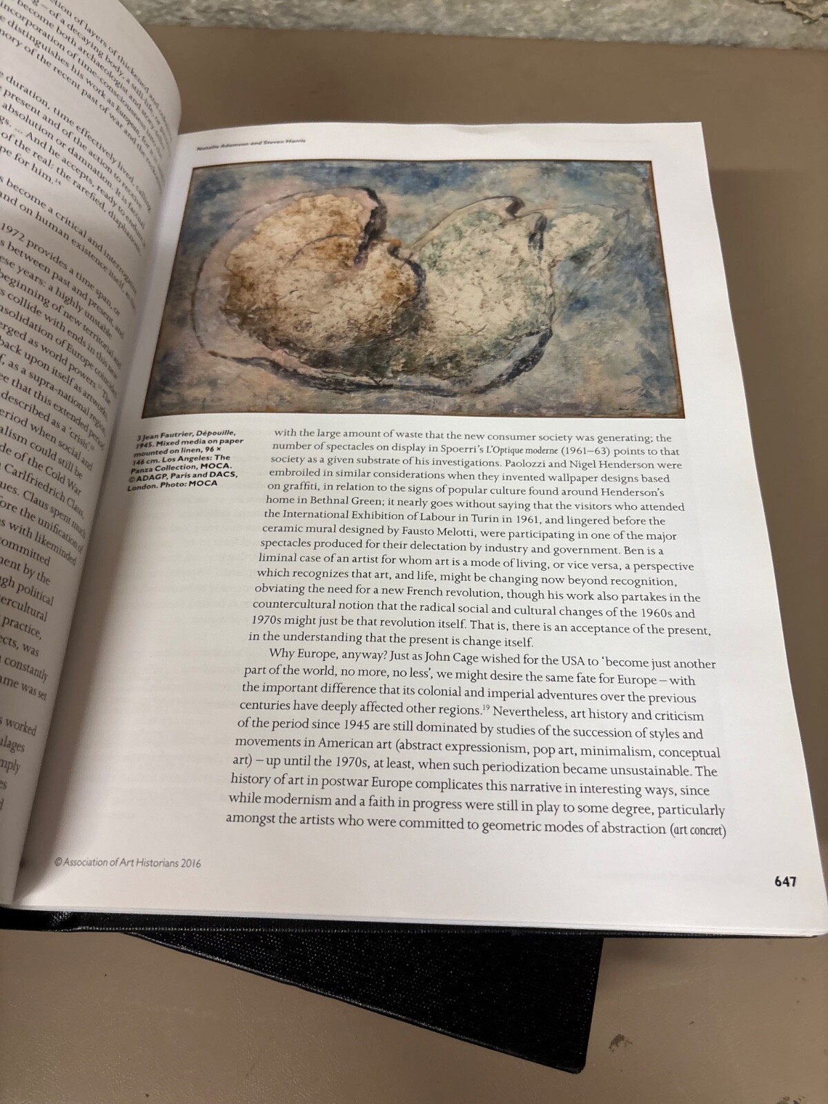 ART HISTORY Journal for the Association for Art History / 5 ISSUES 2016 Academic