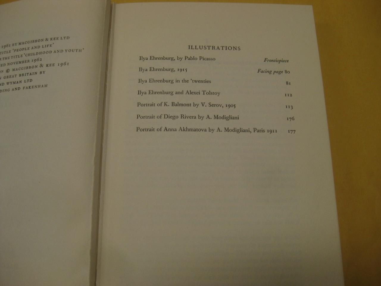 Ilya Ehrenburg – Childhood and Youth 1891-1917, Volume I of Men, Years-Life