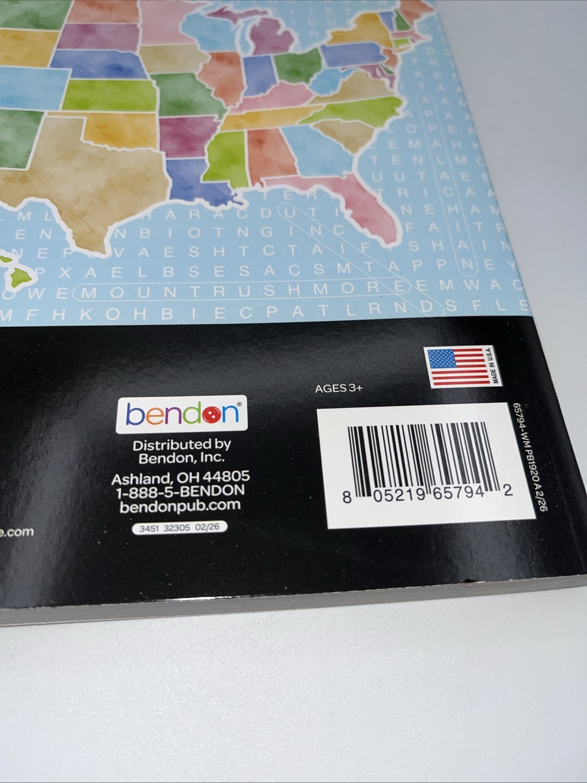 BENDON Fifty States Word Search Puzzle Book (Vol. 2)