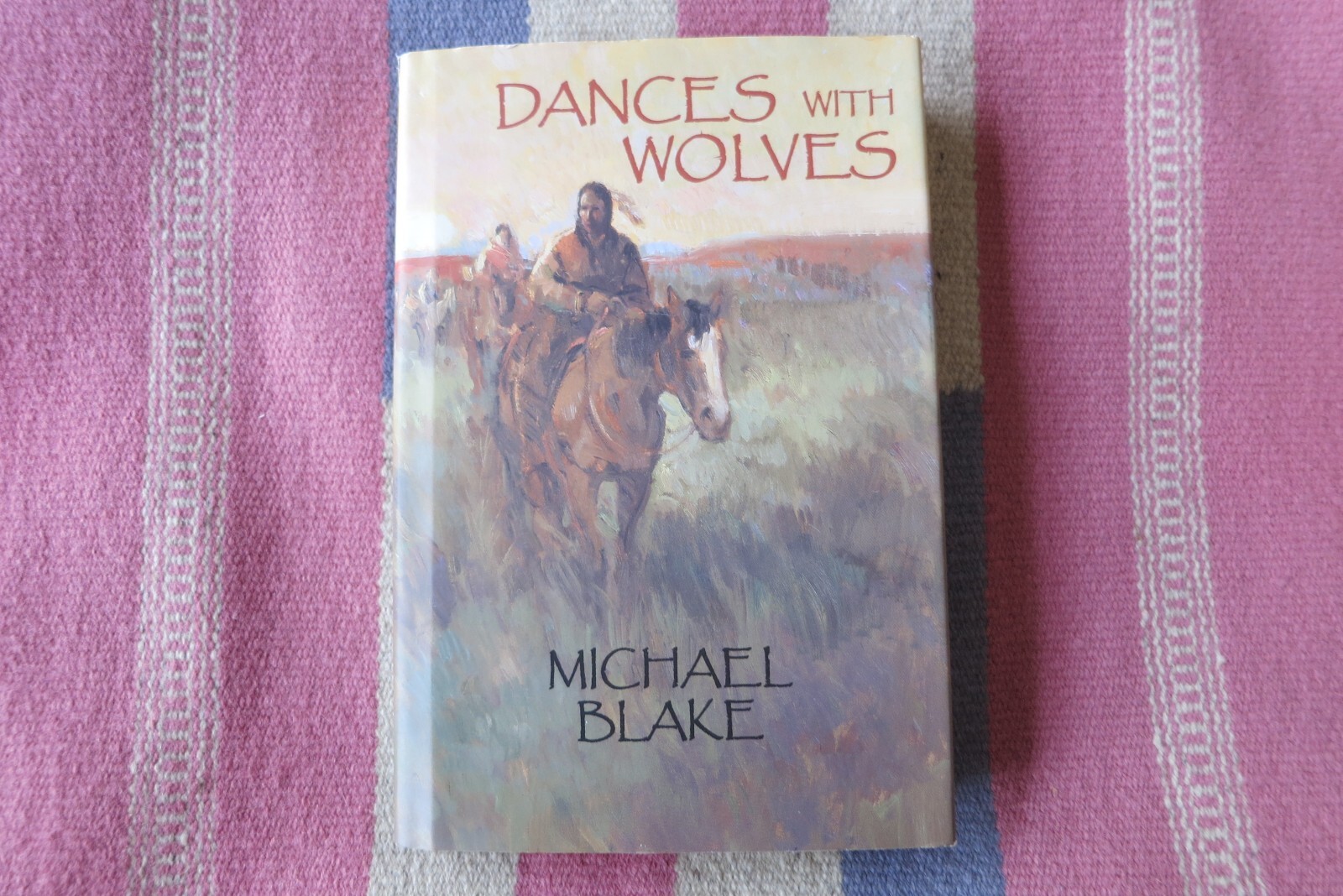 SIGNED 2002 DANCES WITH WOLVES-Michael Blake-2nd Printing of 2nd Edition-HC/DJ