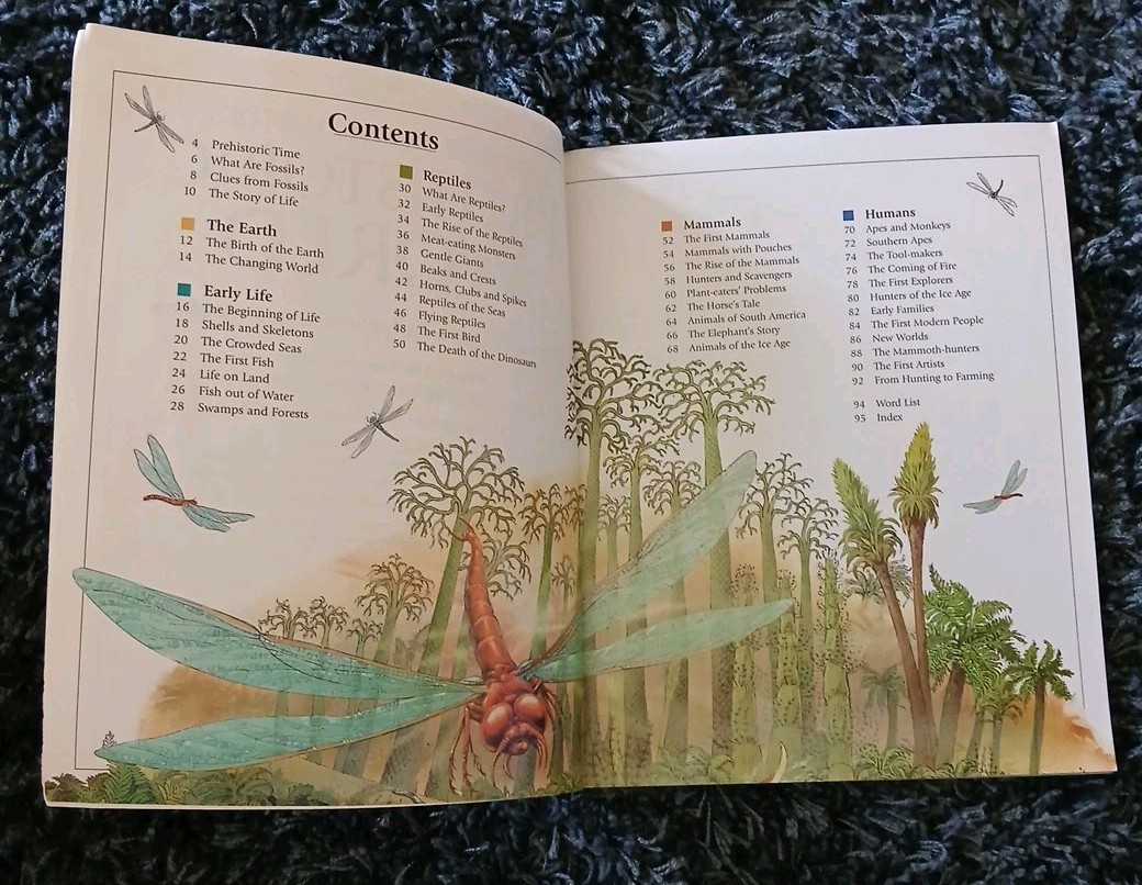 Prehistoric World – USBORNE WORLD HISTORY Vtg 2000