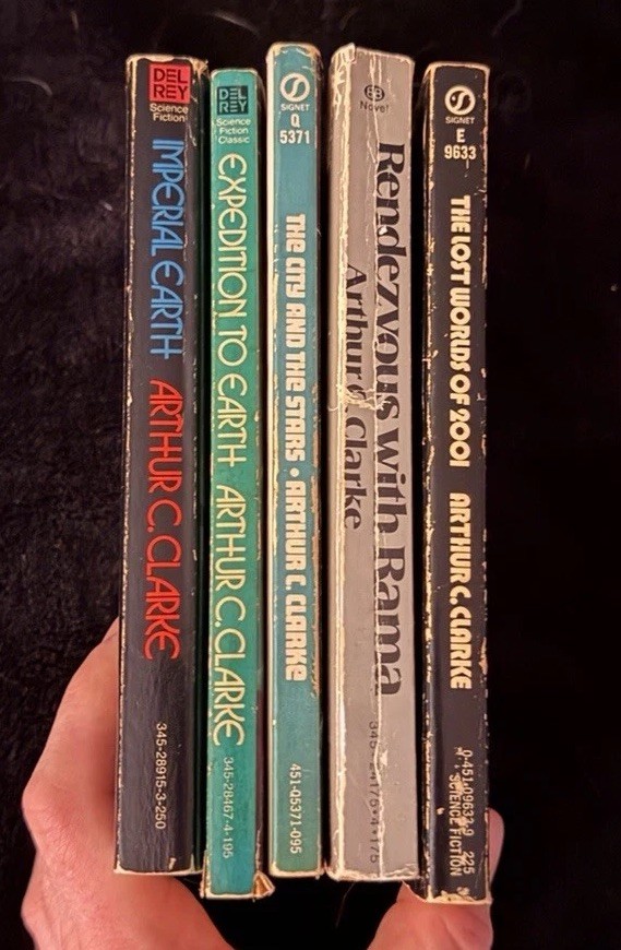 Lot Of 11 Sci-fi Novels/Books! 8 Arthur C. Clarke + 2 Dale Brown Paperbacks