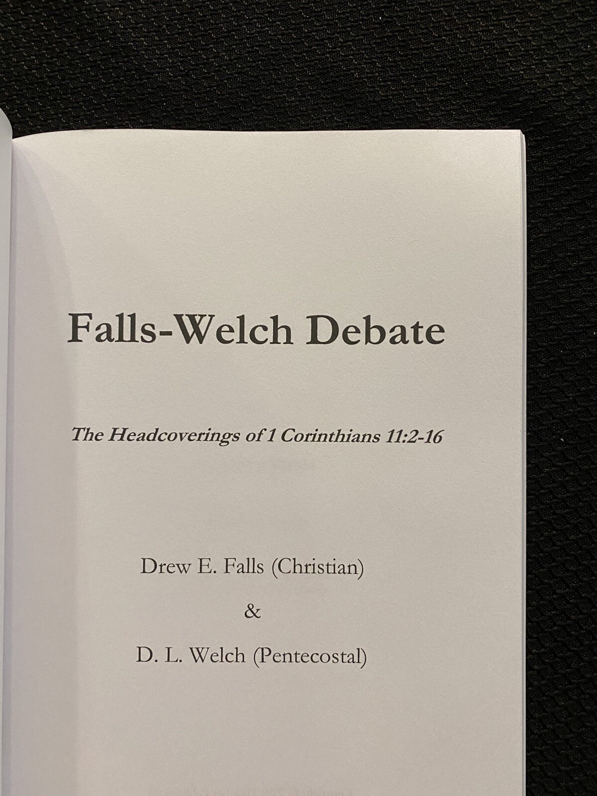 United Pentecostal Church- 1972 Debate On HeadCovering – Rev. D.L Welch