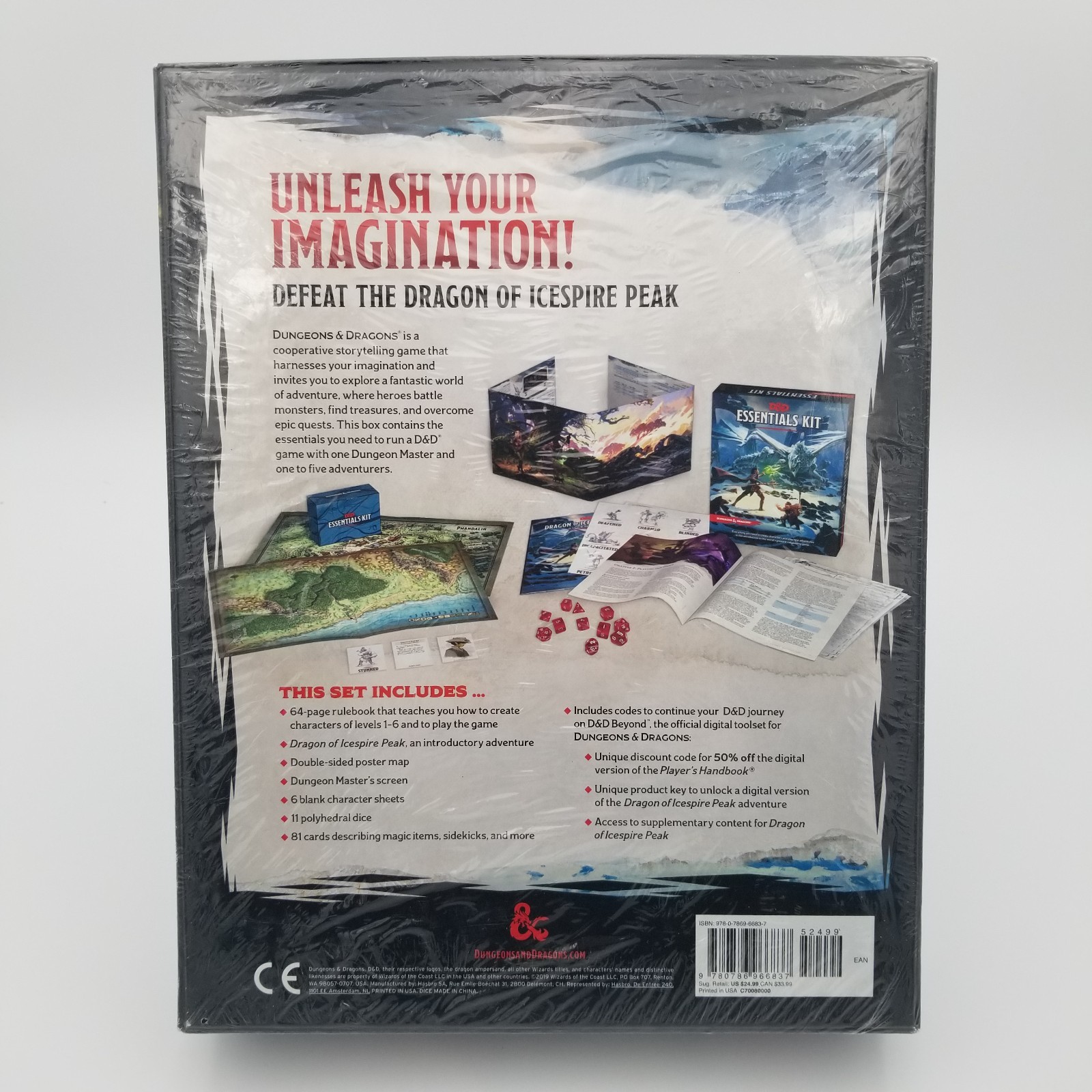 New Dungeons & Dragons Essentials Kit by Wizards RPG Team (2019, Novelty Book)