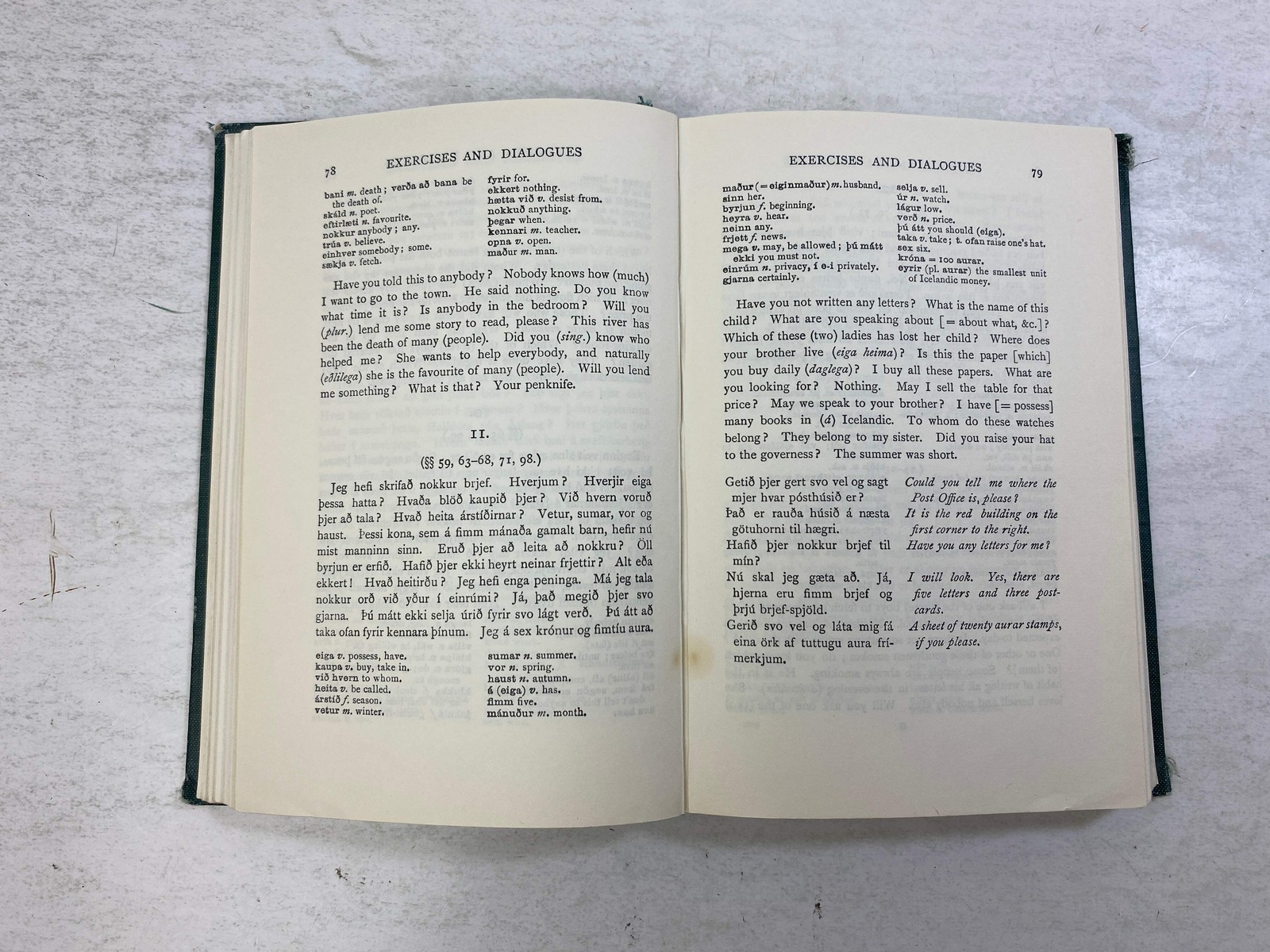 A Primer of Modern Icelandic by Jonsson Ex-library 1966 HC