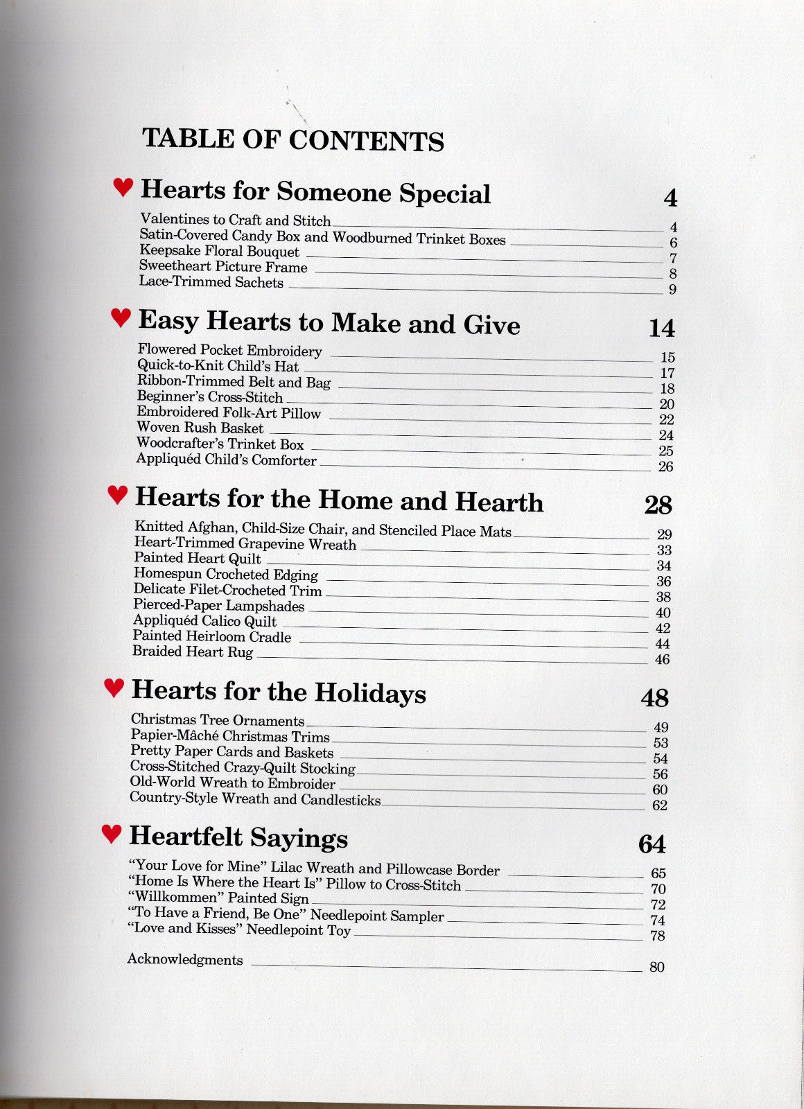 “HEARTS to Stitch & Craft” ©1984 Meredith Corp Better Homes & Gardens Hardcover