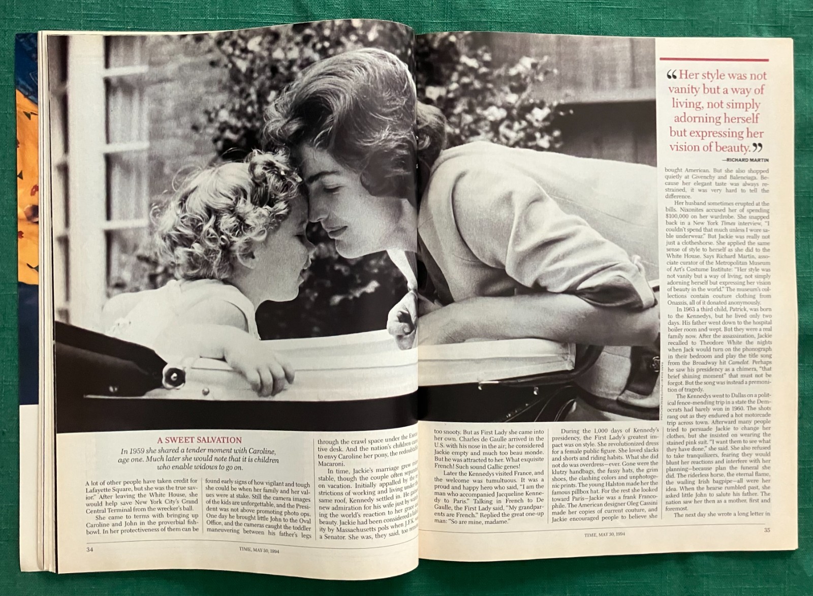 Time Magazine May 30 1994 – Jacqueline Kennedy Onassis 1929-1994