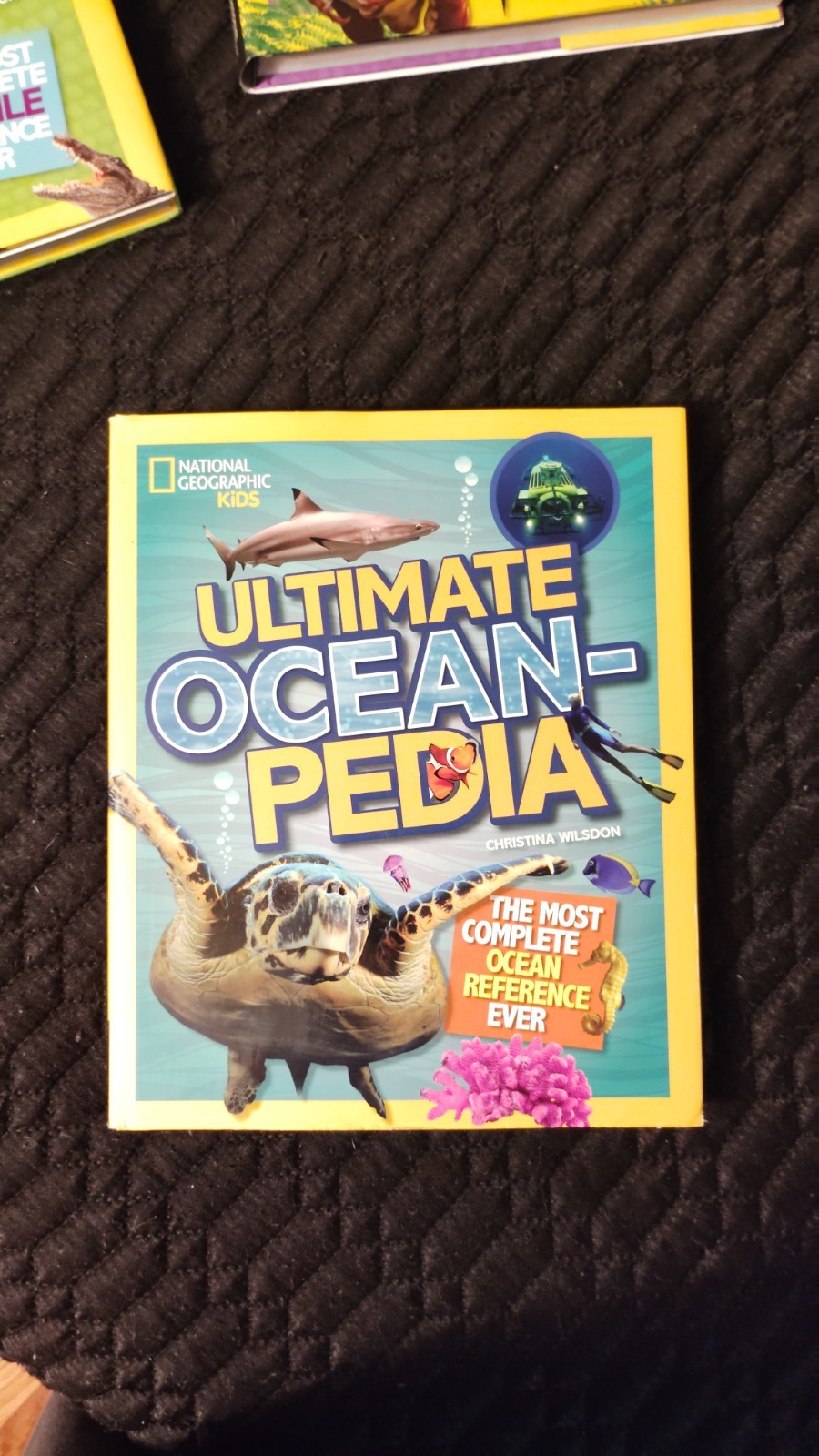Set Of 3 National Geographic Kids Ultimate Books Dino, Reptile, And Ocean.