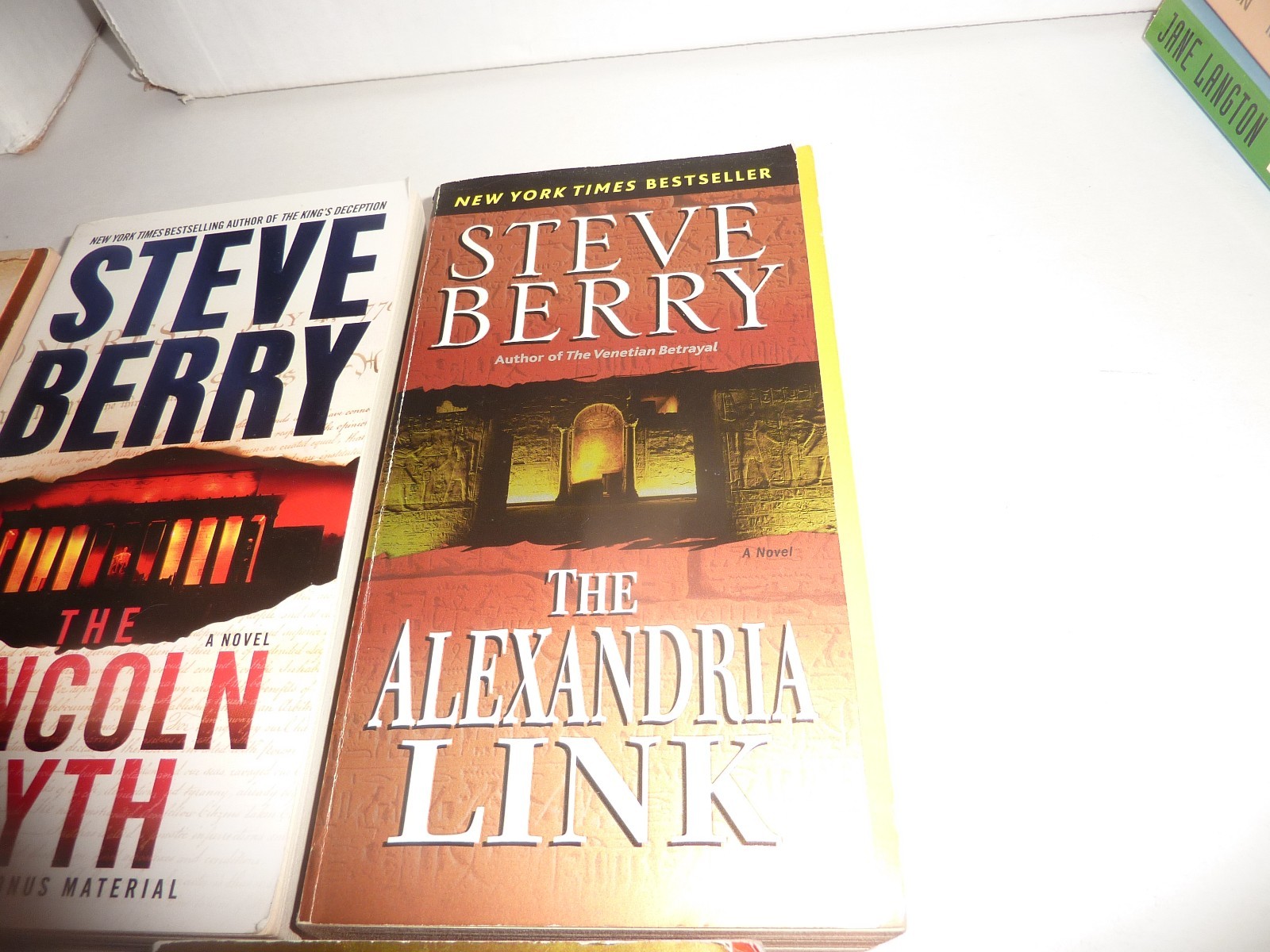 STEVE BERRY 5 PB Lot Thrillers Mystery Lincoln Myth Templar Legacy Jefferson Key