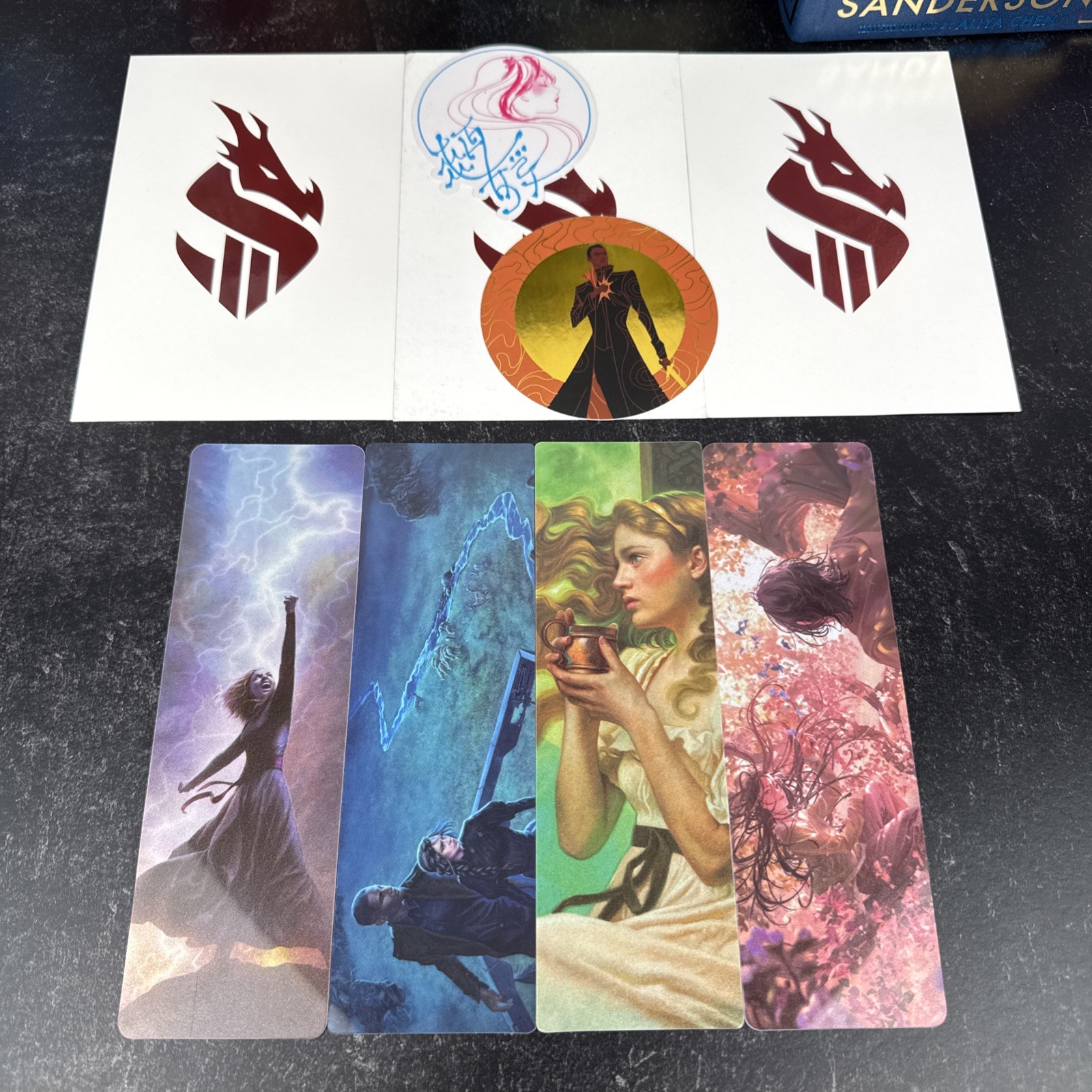 Brandon Sanderson Secret Projects 1-4 Premium Hardcover Set Kickstarter + Extras