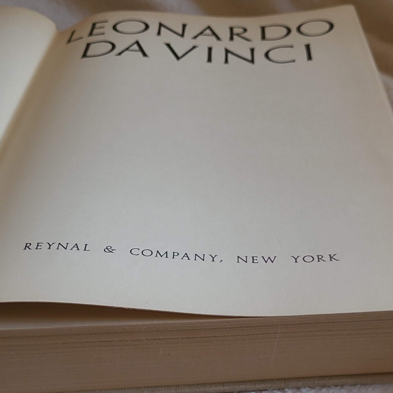 Leonardo Da Vinci Illustrated Hardcover Picture Book Reynal & Company 1956