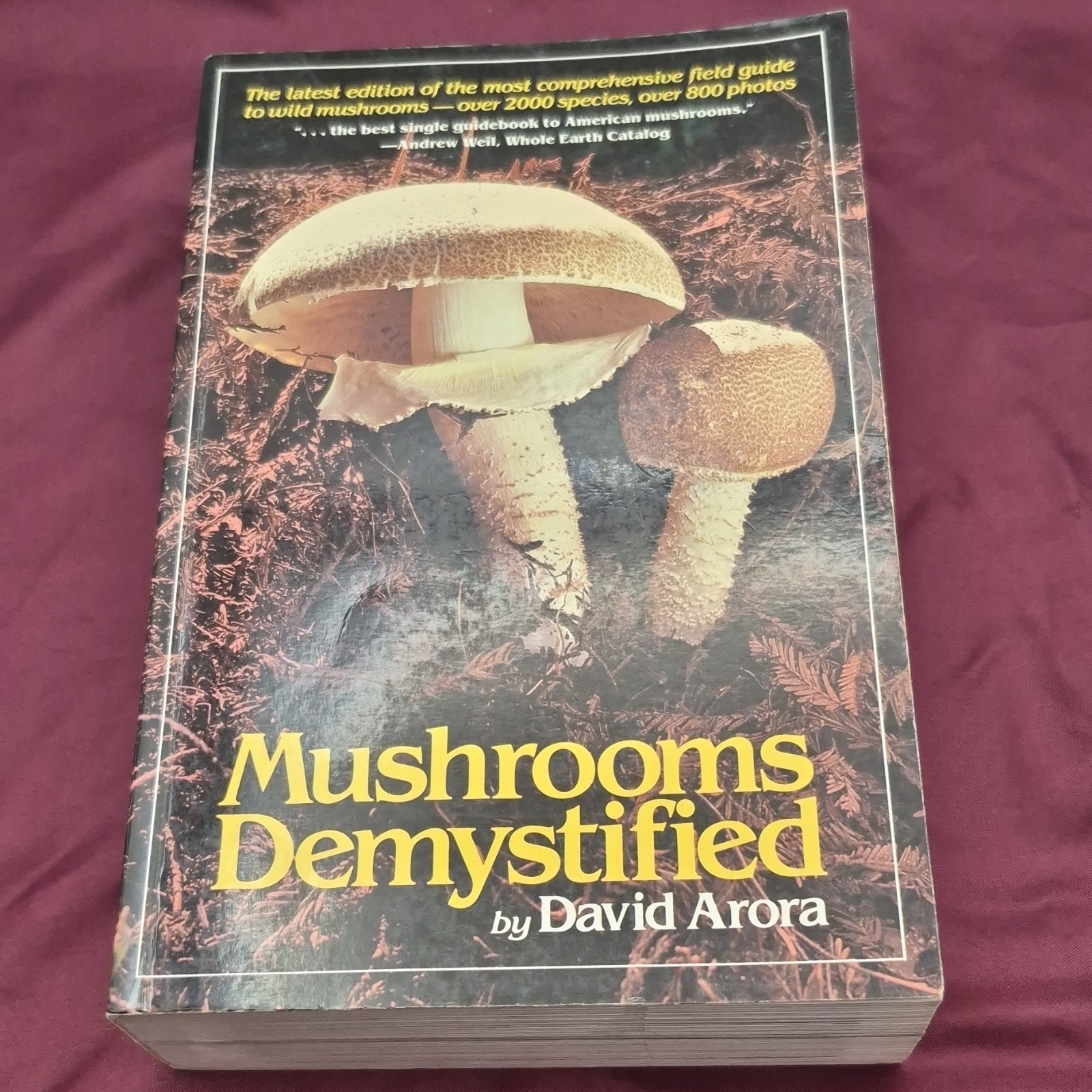 Mushrooms Demystified by David Arora 2nd Ed 1986 Trade PB Ten Speed Press Illus…