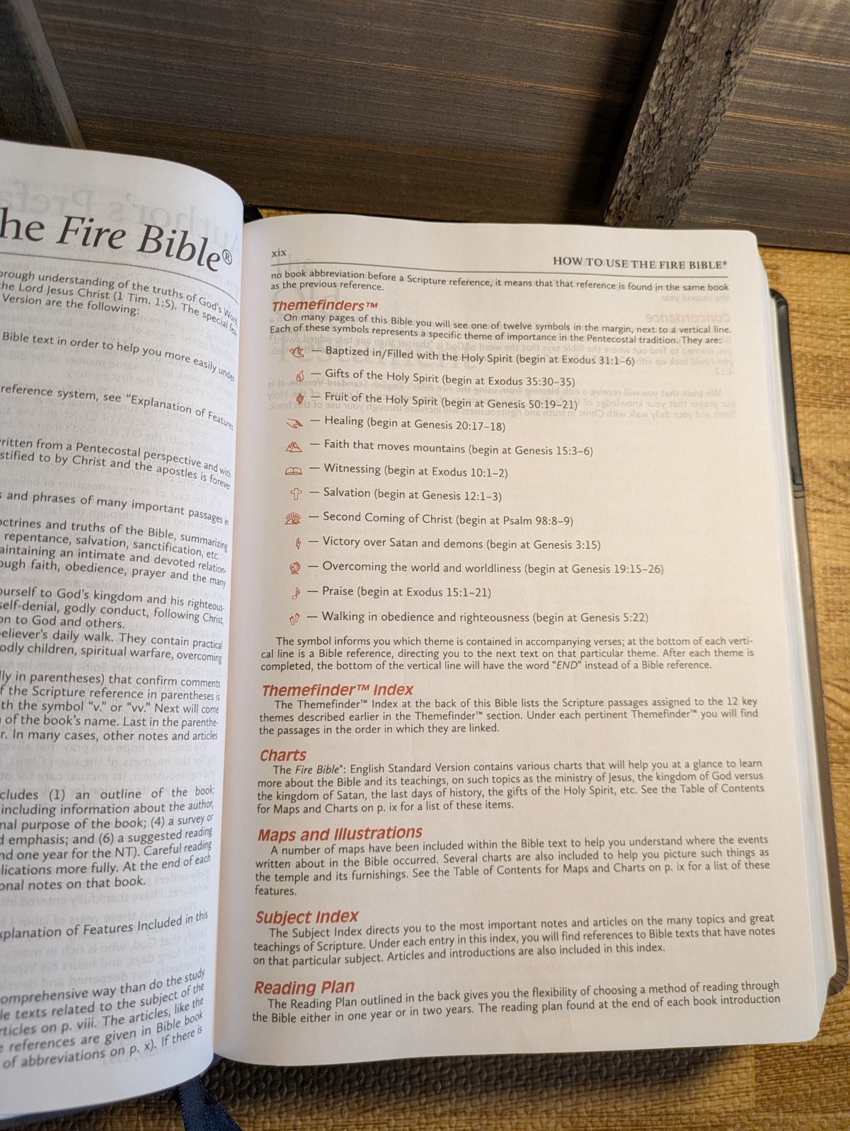 ESV FIRE BIBLE (FLEXISOFT, SLATE/CHARCOAL, RED LETTER): ENGLISH STANDARD VERSION