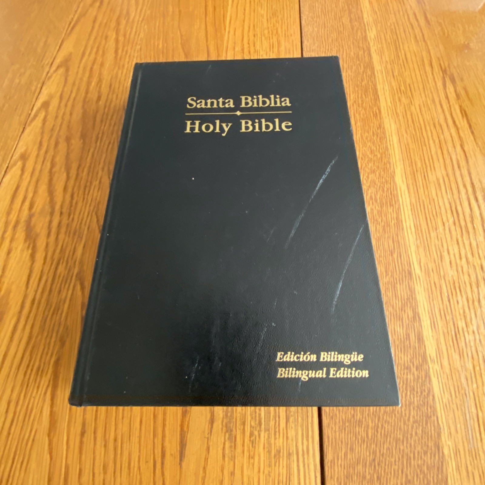 Santa Biblia Holy Bible NASB Updated Edition Bilingual Edition Hardcover Black