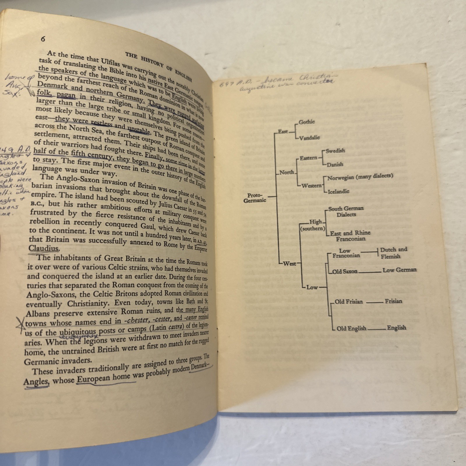 The History of English by W Nelson Francis 1963 W W Norton Paperback Pamphlet