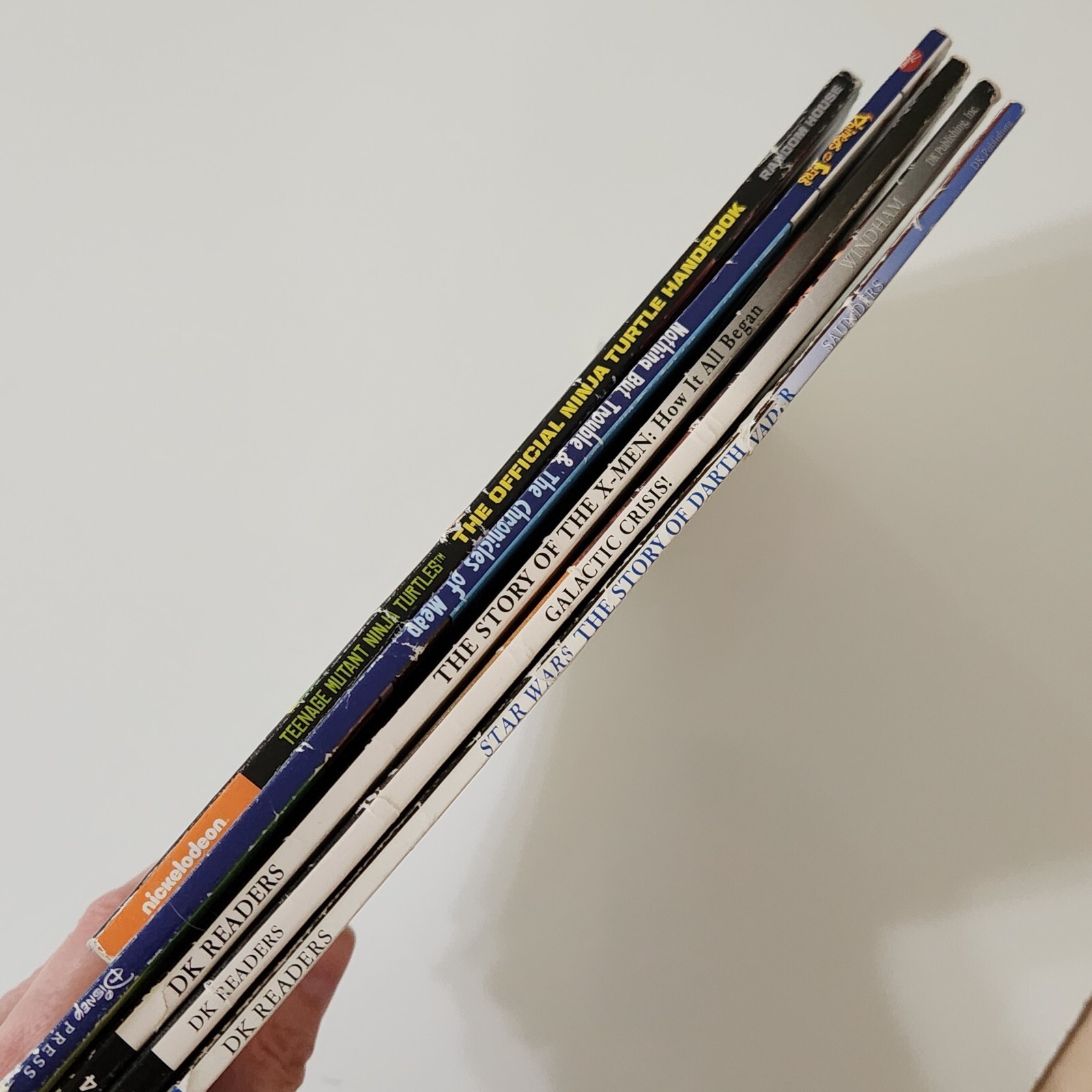 Lot 5 Level 3 & 4 Readers Comic Paperback Books Mixed Star Wars X-Men Turtles