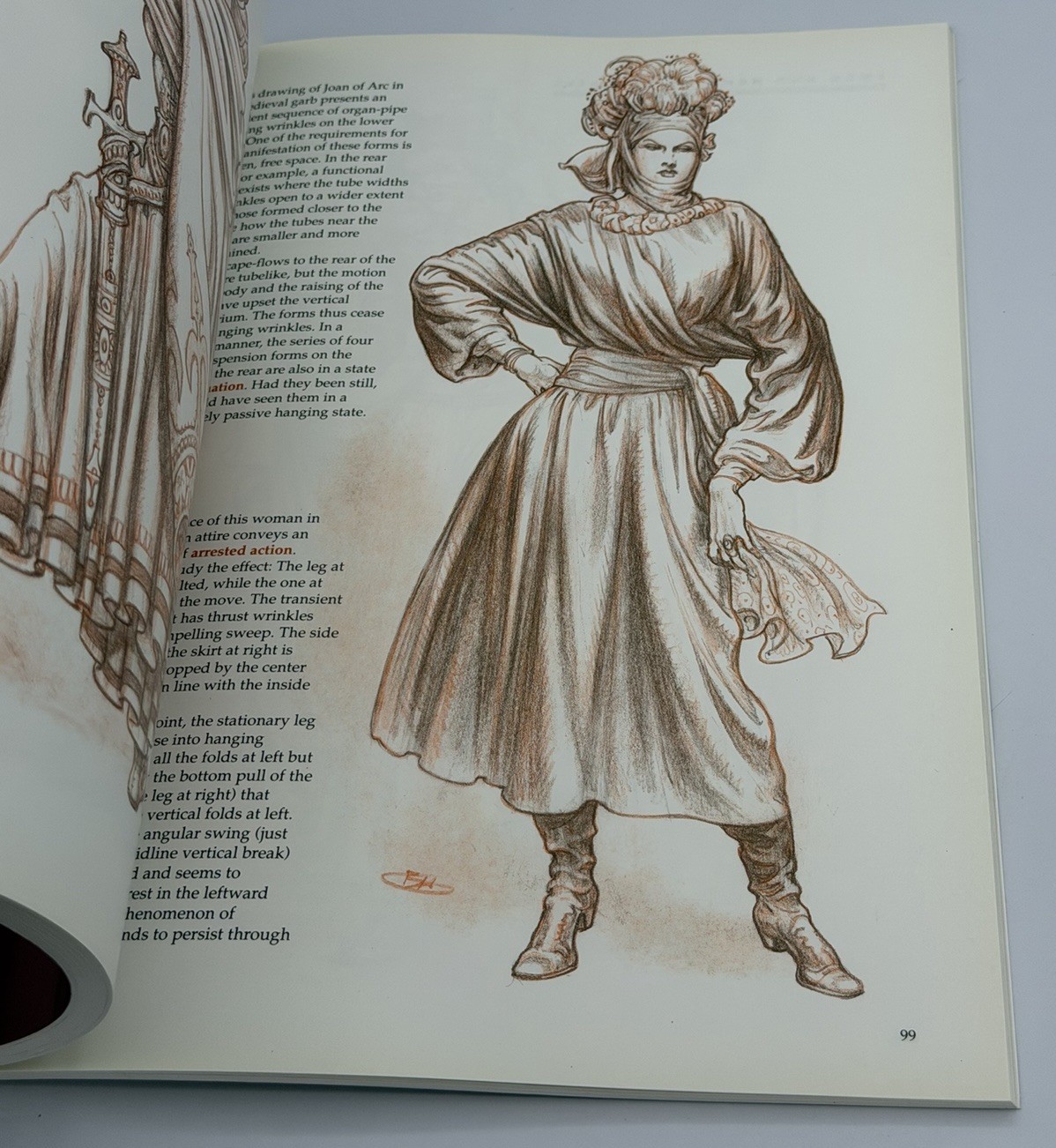 Dynamic Wrinkles And Drapery Burne Hogarth 1995 Art Paperback Vintage Illustrate