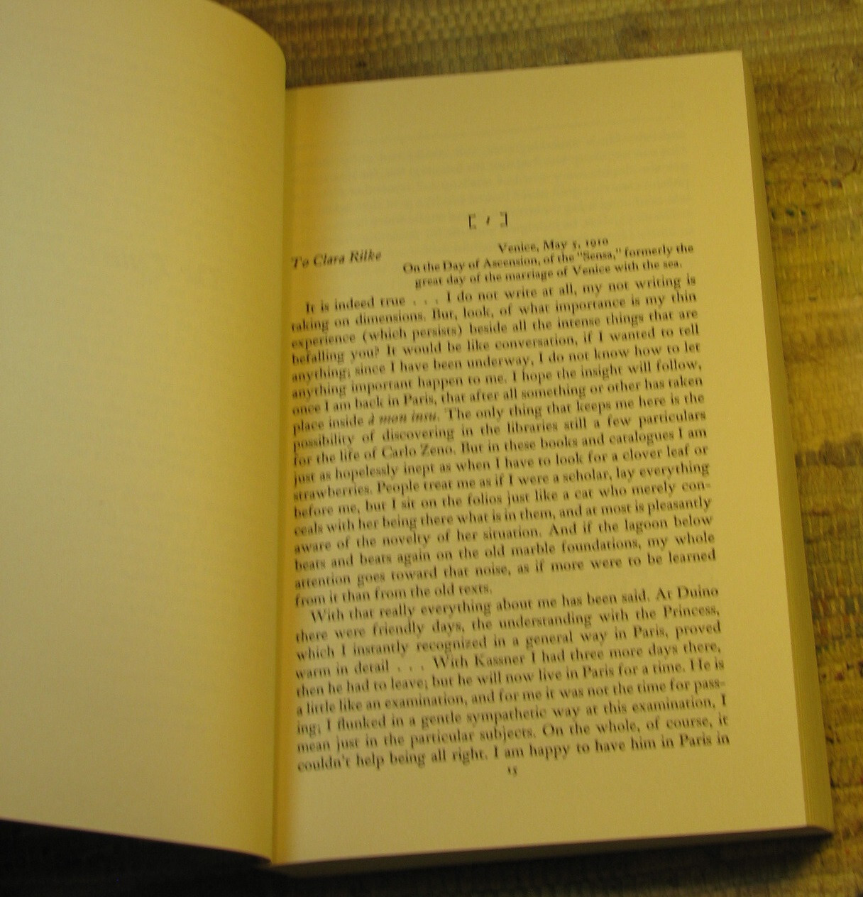 LETTERS OF RAINER MARIA RILKE 1892-1910 & 1910-1926 ©1972 Norton Library Paperba