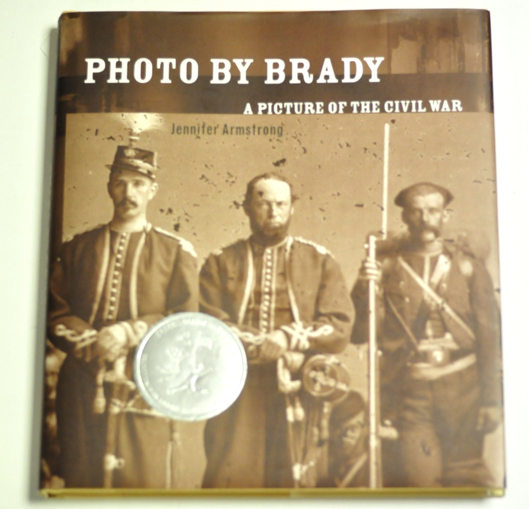 A hardcover book titled “Photo by Brady: A Picture of the Civil War”. 147 pages.