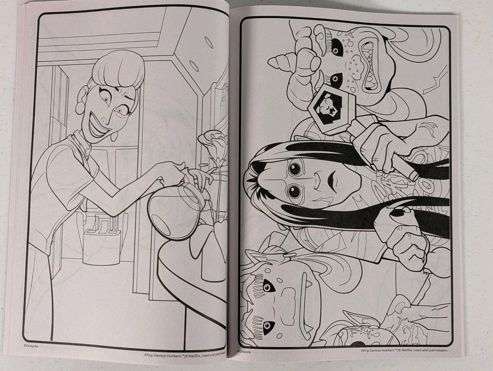 Crayola KPop Demon Hunters Coloring Book Anime Netflix Huntrix Saja Boys 64 Pg
