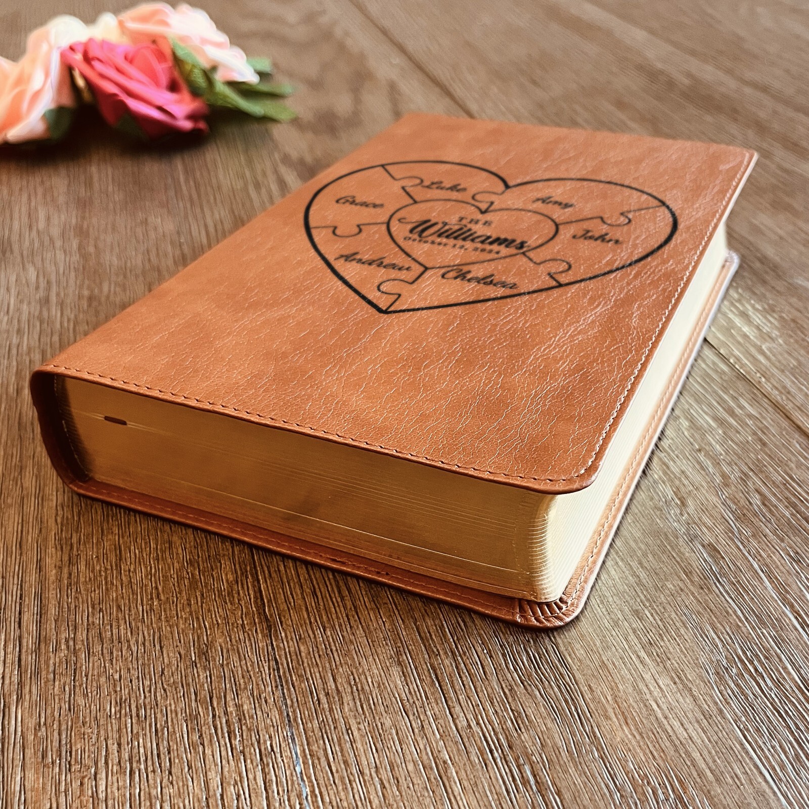 Personalized Family Bilingual Bible, Custom ESV/RVR Family Bible, Wedding Gifts