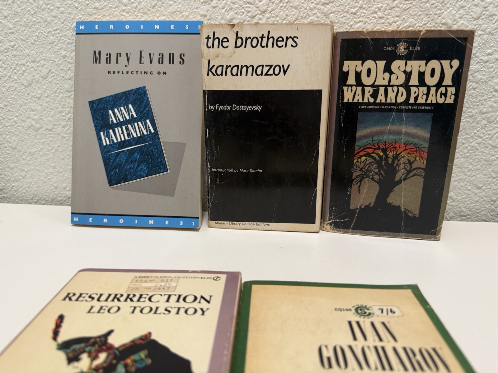 Russian Literature Classics Lot Dostoevsky Tolstoy Karamazov War Peace 8