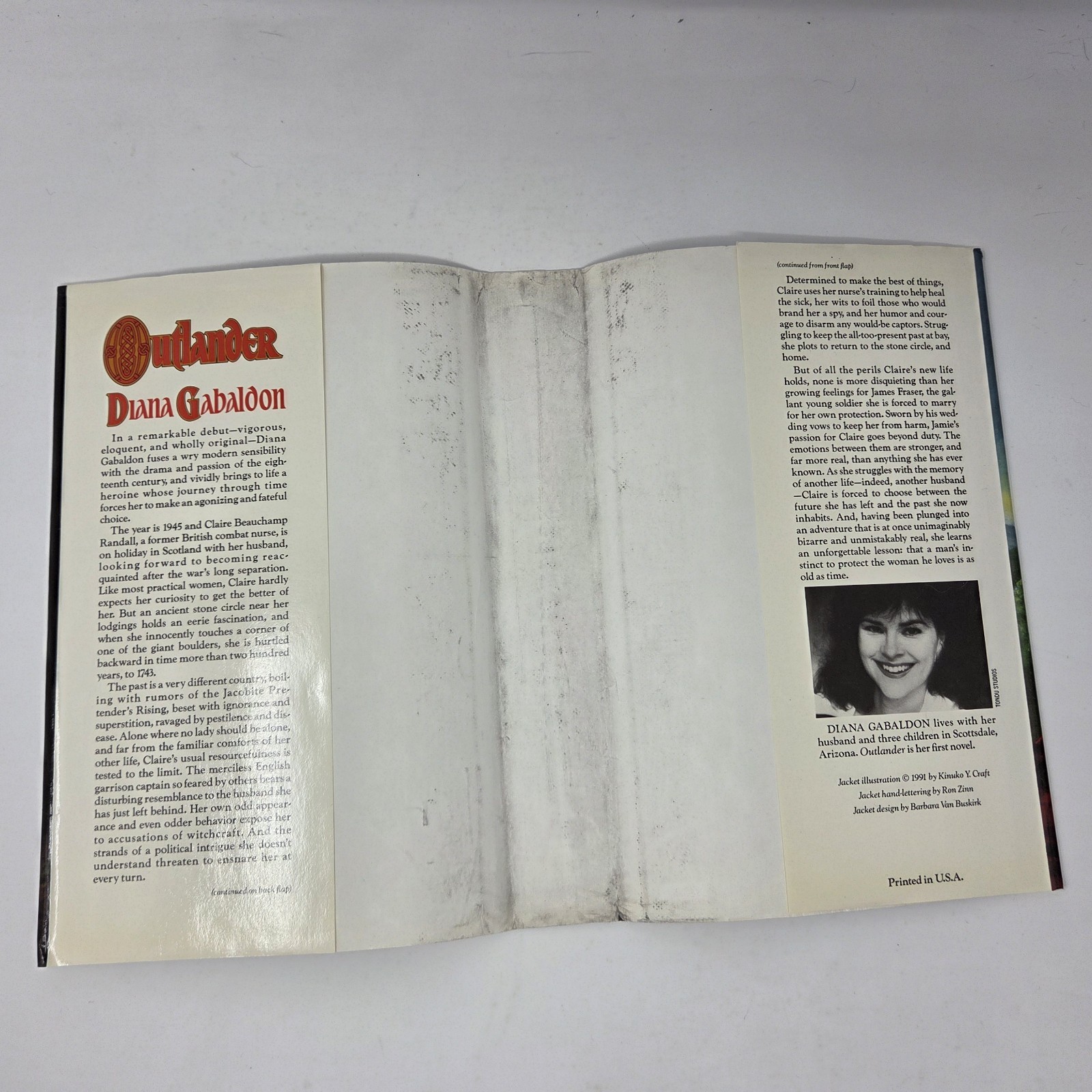 Outlander Diana Gabaldon 1991 BCE Hardcover Dust Jacket