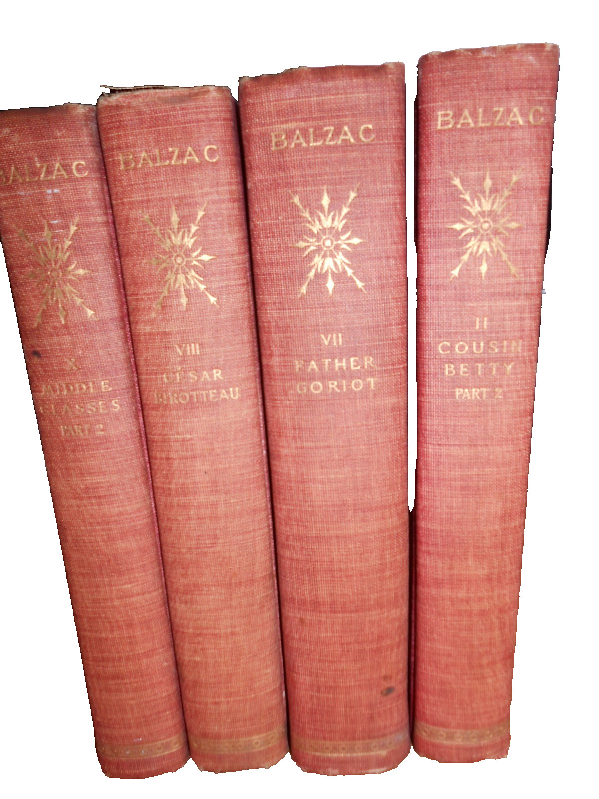 VTG RARE Honore de Balzac Lot of 4 “Parisian Life” Avil Publishing 1901 – HC GC