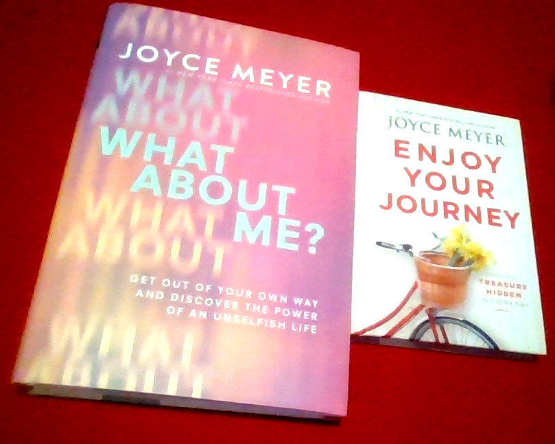 NEW Joyce Meyer ‘WHAT ABOUT ME-GET OUT OF YOUR OWN WAY+ENJOY YOUR JOURNEY Bundle