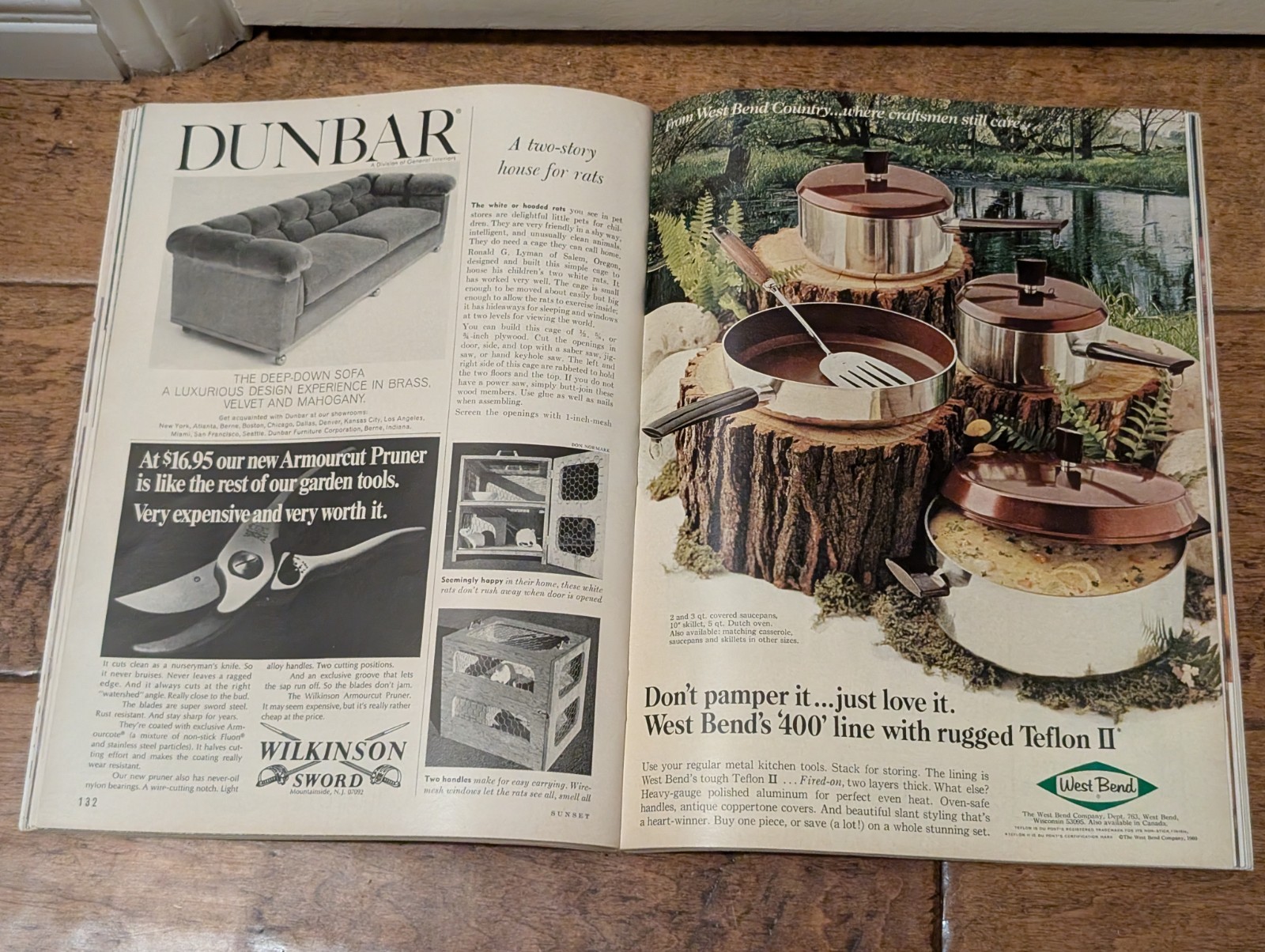 VTG SUNSET Magazine March 1969 Mid Century Western Living Design Advertising