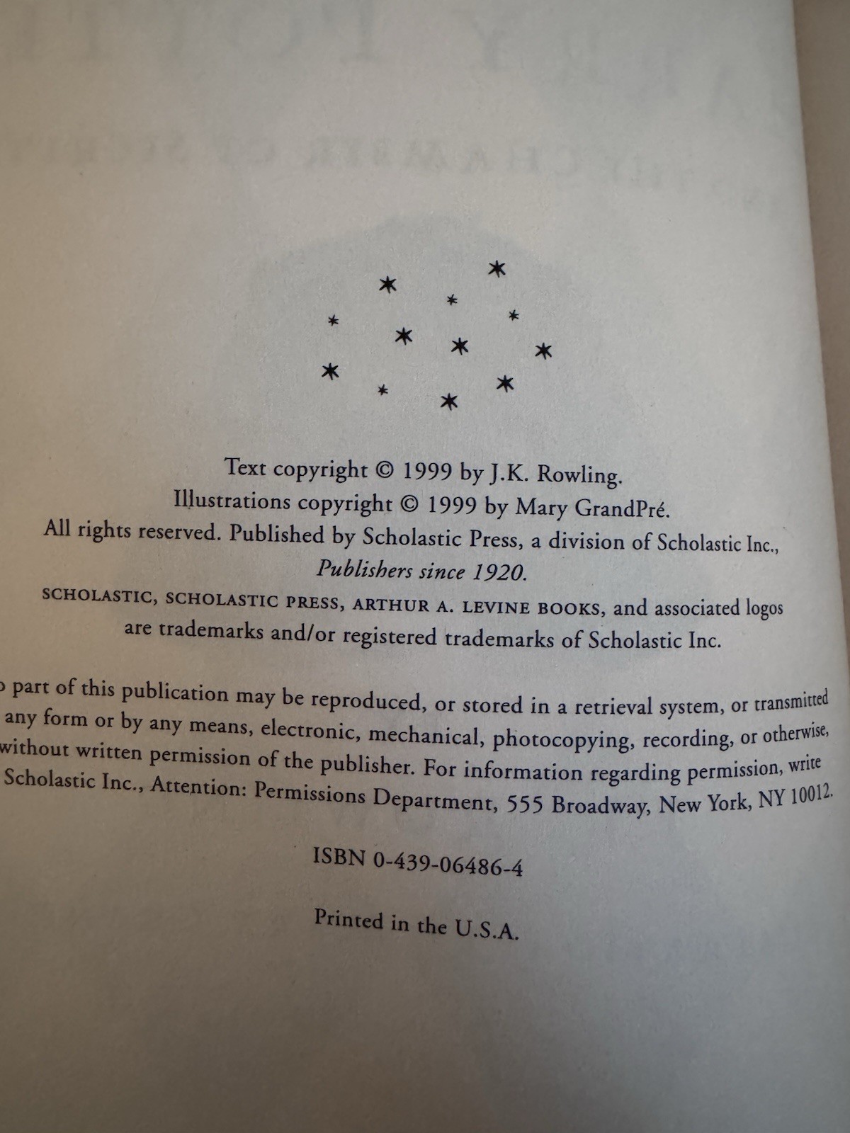 Harry Potter and the Chamber of Secrets by J. K. Rowling (1999, Hardcover)