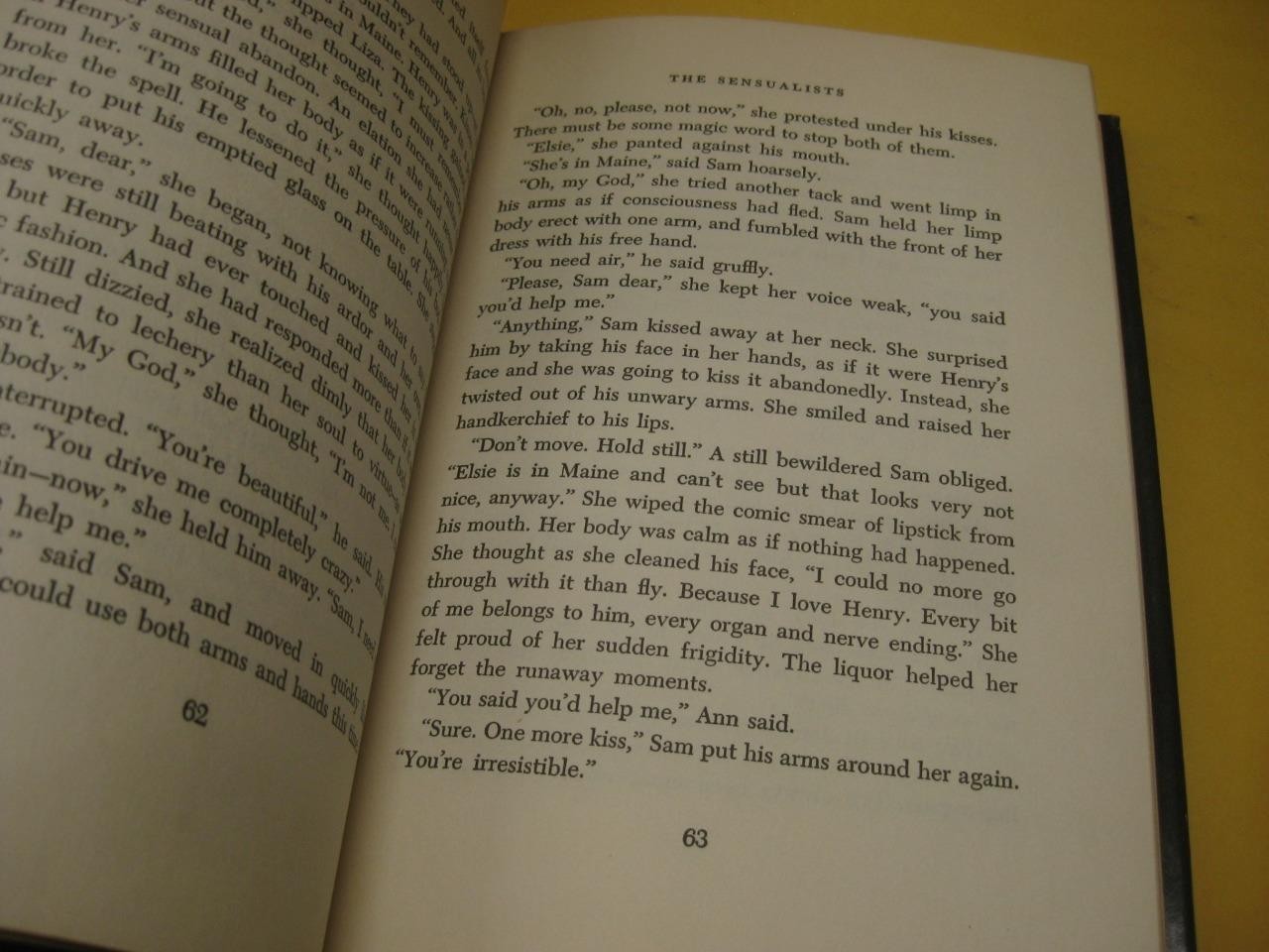 The Sensualists by Ben Hecht ~ 1959 FIRST EDITION