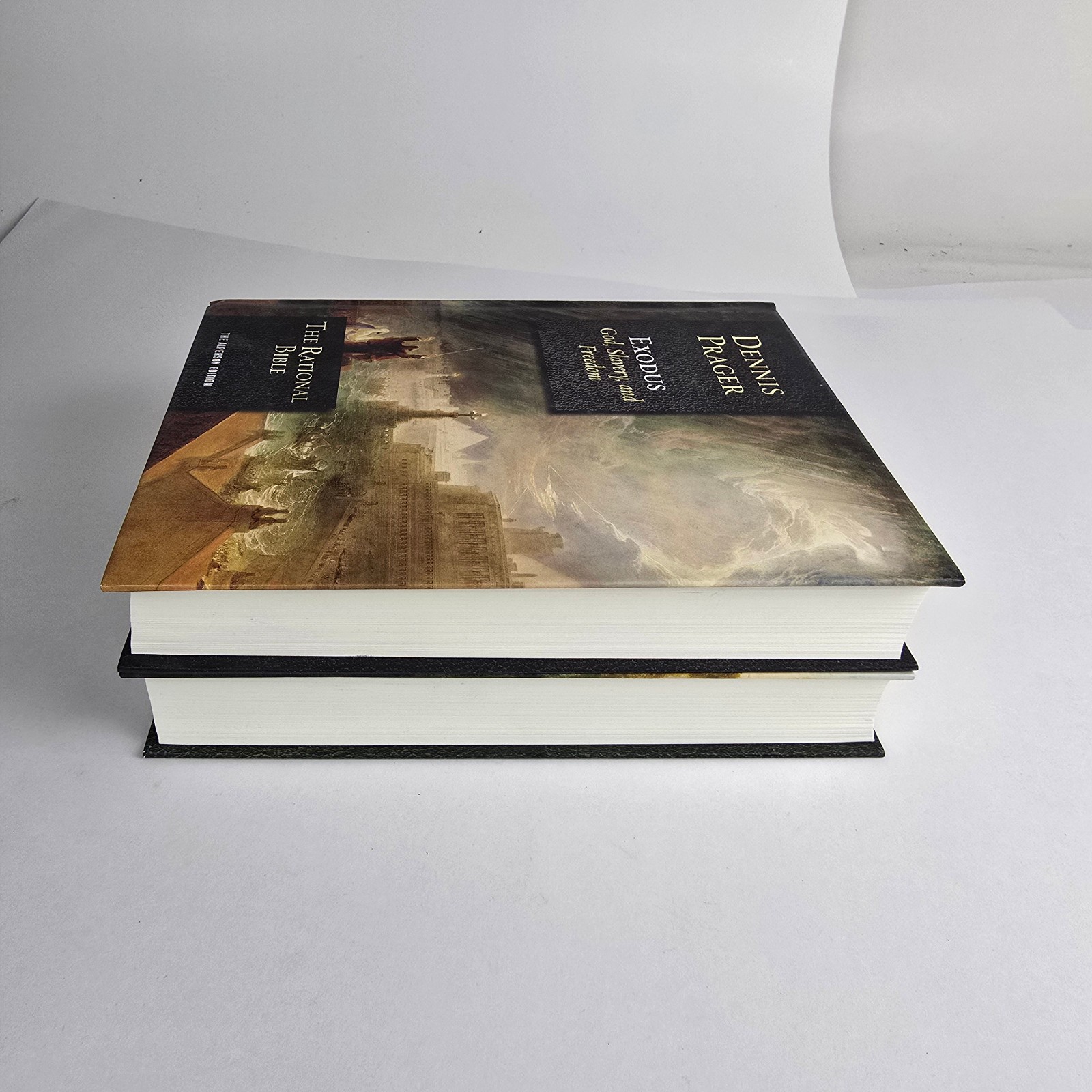 The Rational Bible Dennis Prager Genesis & Exodus 2 Book Lot Hardcover Religion