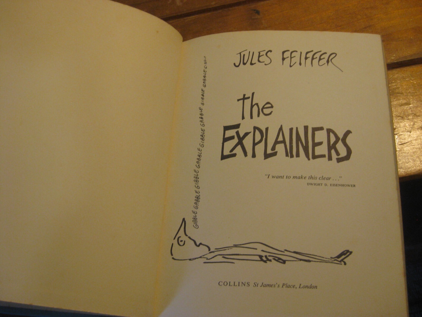 The Explainers by Jules Feiffer (1961) Hardcover